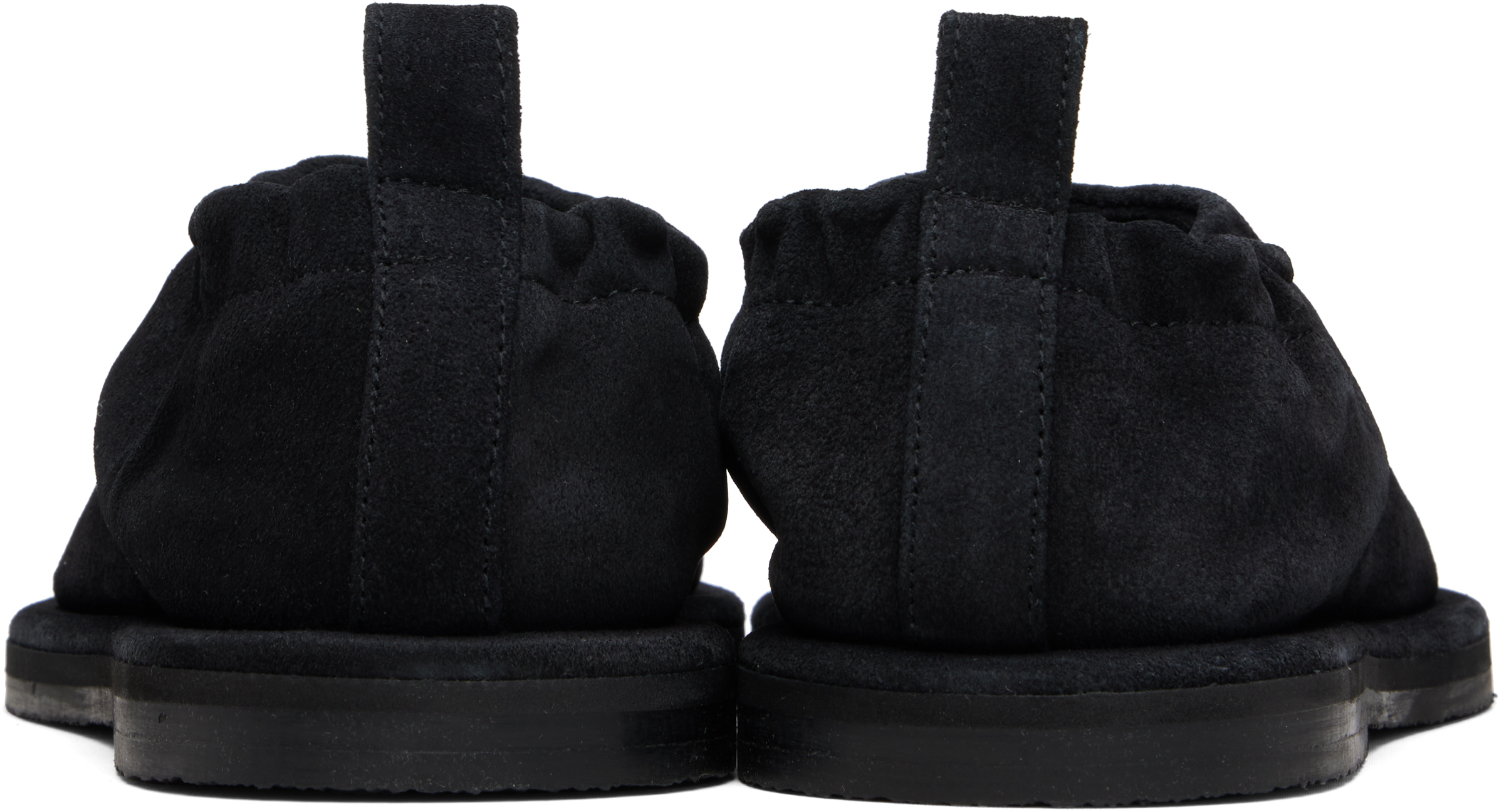 Studio Nicholson Black Korine Suede Slippers