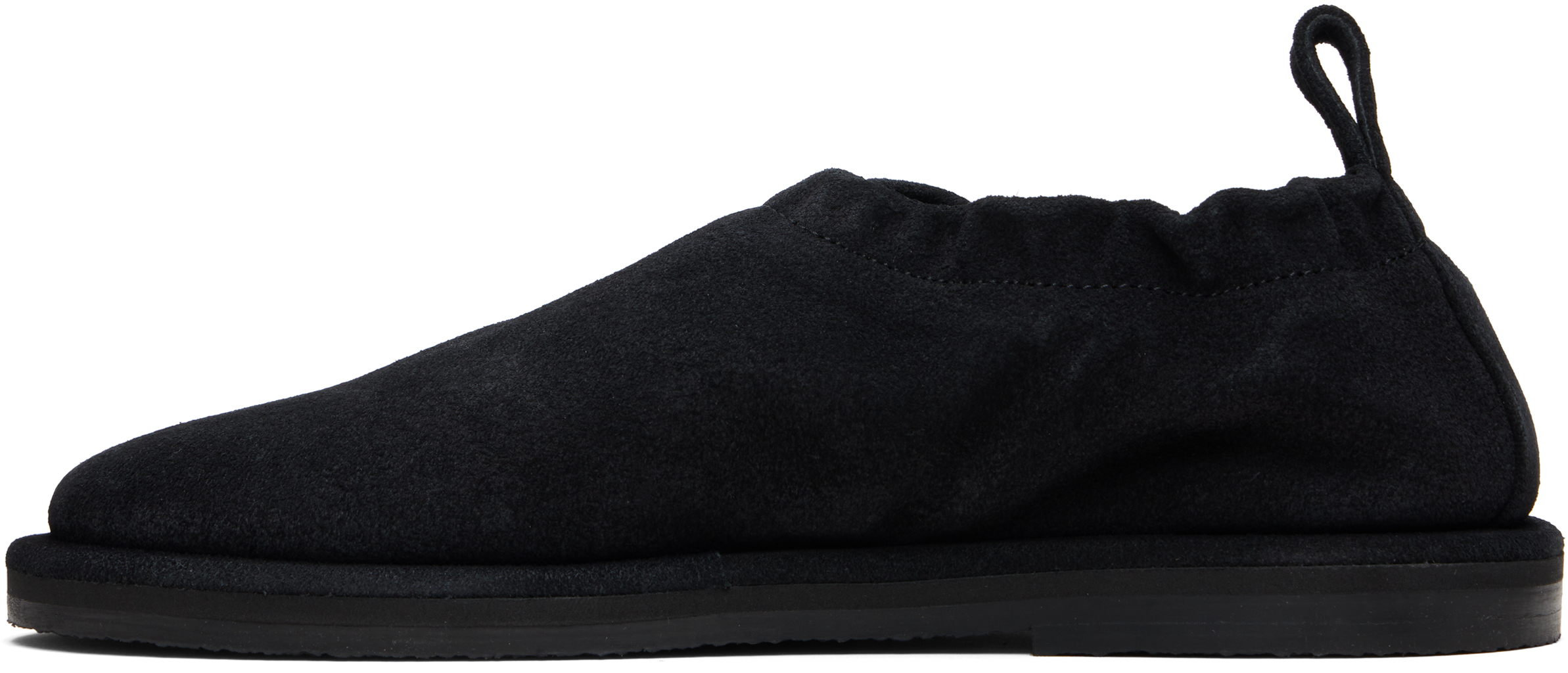 Studio Nicholson Black Korine Suede Slippers