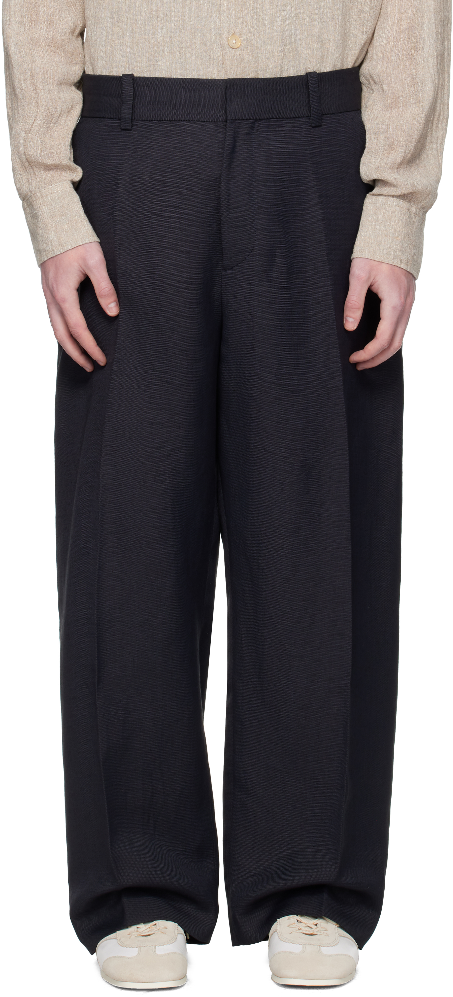 Navy Fume Trousers
