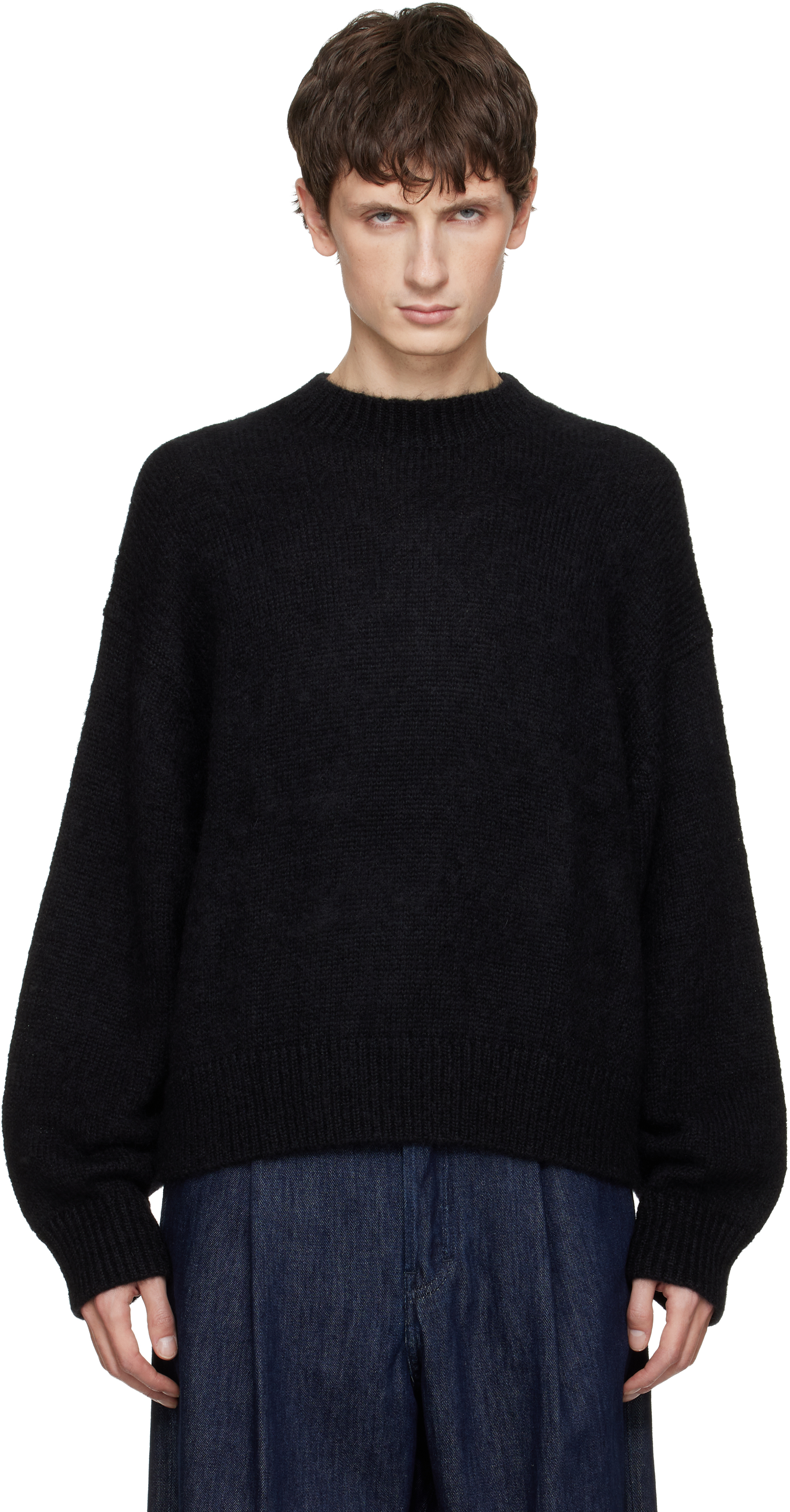 Black Wynn Sweater by Studio Nicholson on Sale