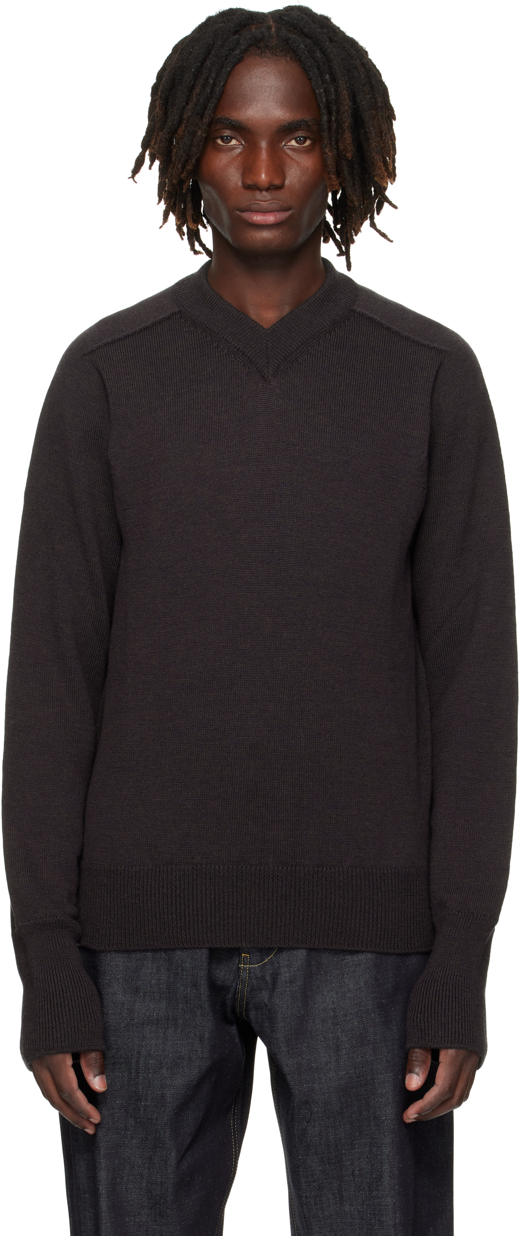 Brown Inverness Sweater by Studio Nicholson on Sale