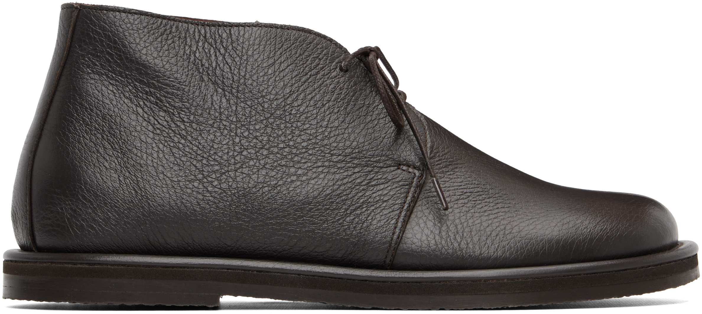 Studio Nicholson Woodrow Leather Desert Boots In Brown