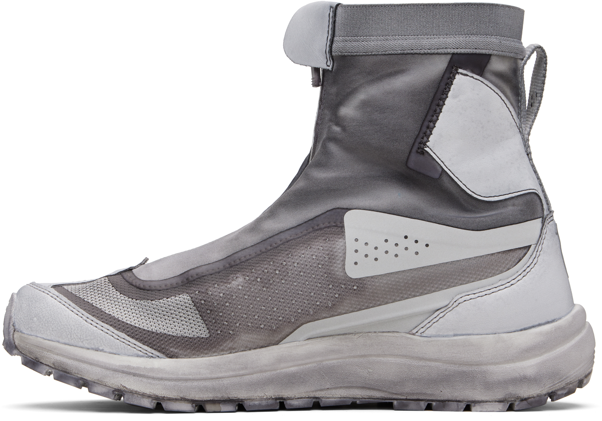 11 By Boris Bidjan Saberi Gray Salomon Edition Bamba 2 High V2 Sneakers In Gray
