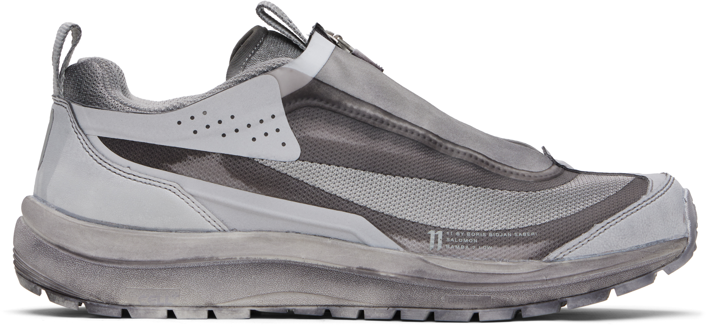 11 By Boris Bidjan Saberi グレー Salomonエディション Bamba 2 Low V2 スニーカー In Gray