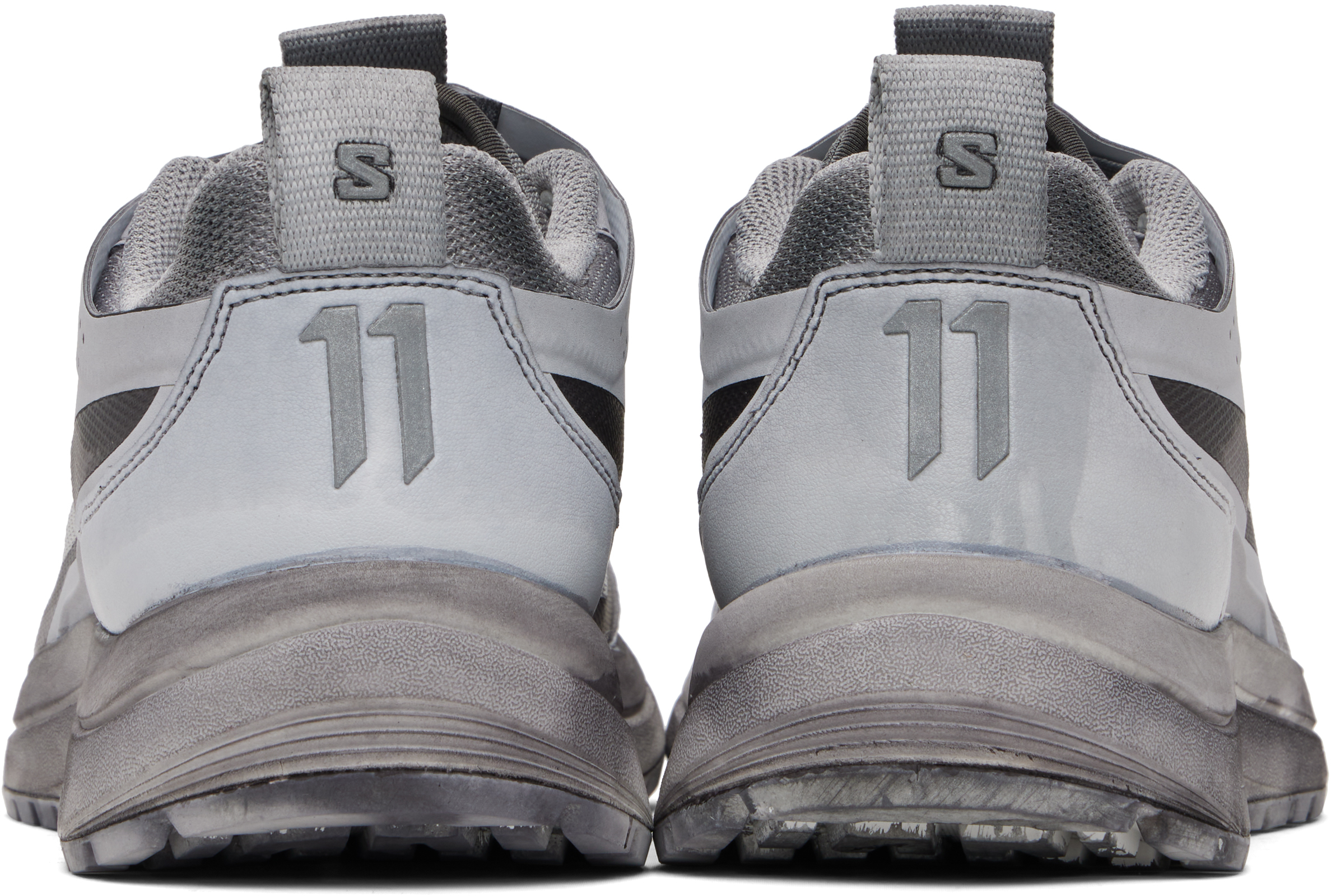 11 By Boris Bidjan Saberi グレー Salomonエディション Bamba 2 Low V2 スニーカー In Gray