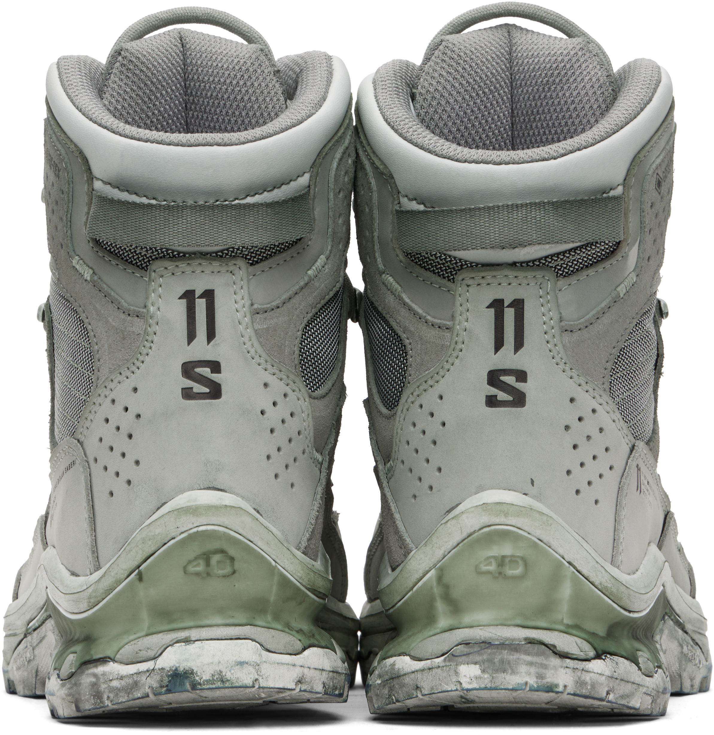 11 By Boris Bidjan Saberi Green Salomon Edition 2 Gtx Boots In Multi