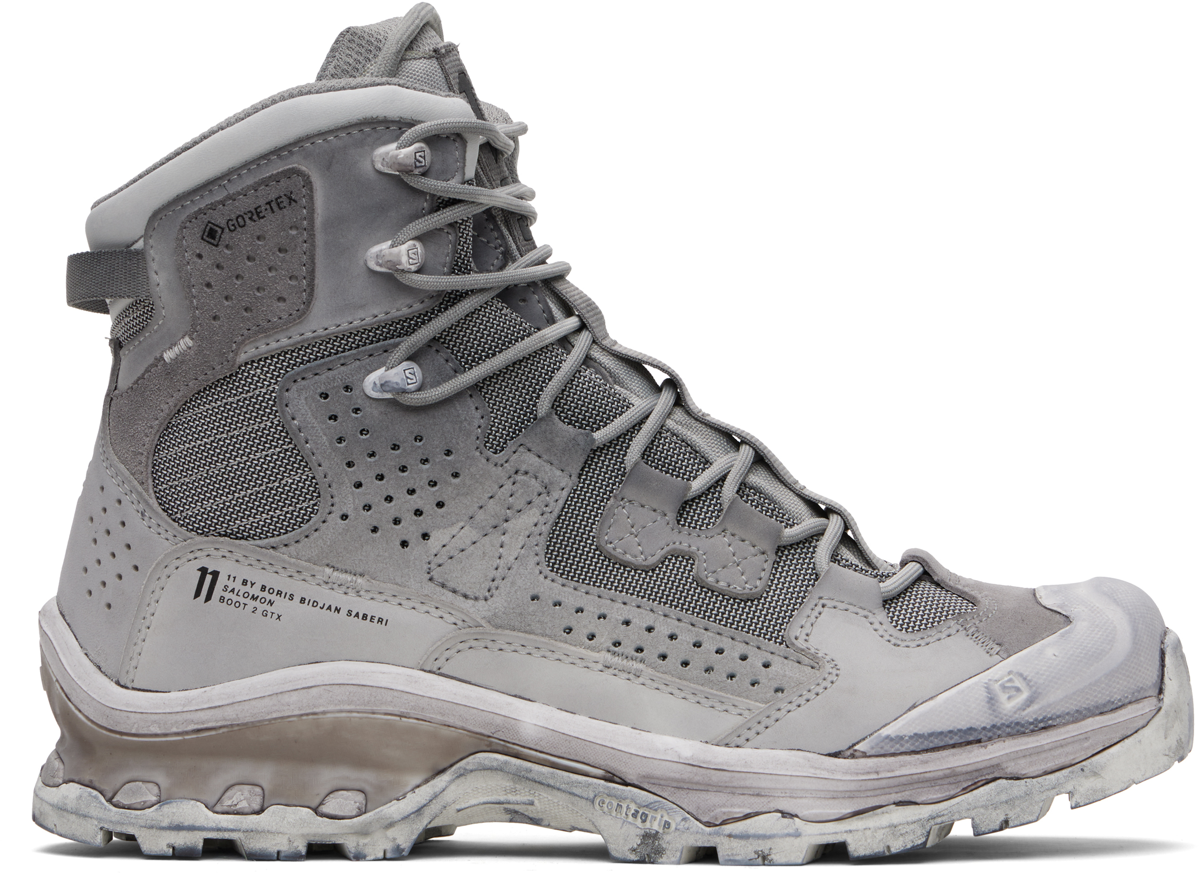 11 By Boris Bidjan Saberi グレー Salomonエディション 2 Gtx ブーツ In Gray
