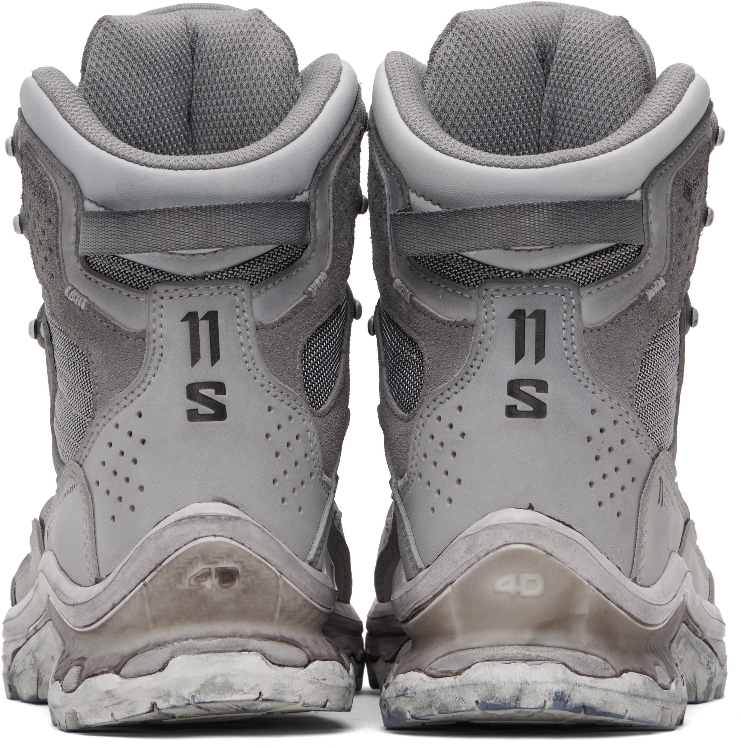 11 By Boris Bidjan Saberi グレー Salomonエディション 2 Gtx ブーツ In Gray