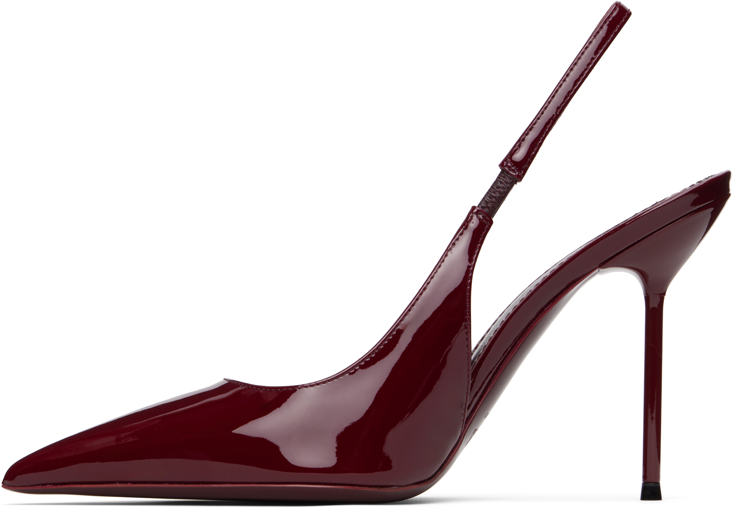 Paris Texas Slingback Lidia Rouge Noir In Patent Leather In Red