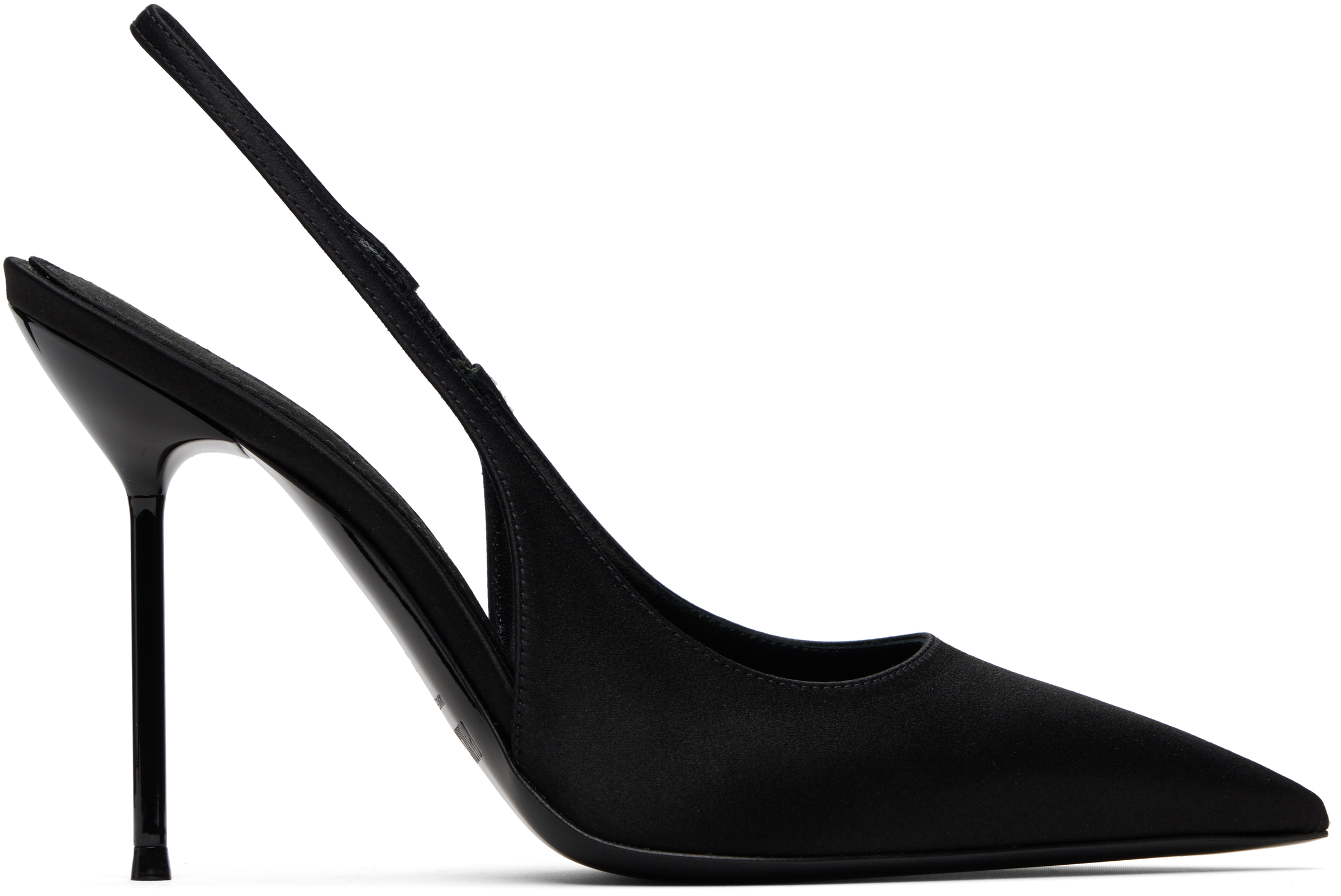 Paris Texas Slingback Pumps Pointed Toe Design In Black