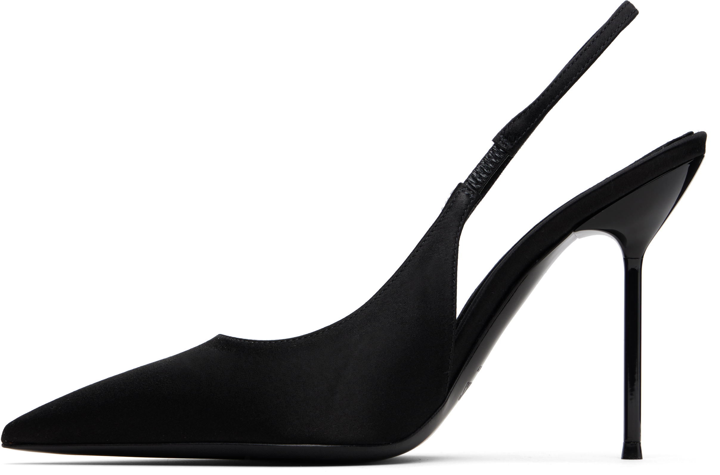 Paris Texas Slingback Pumps Pointed Toe Design In Black