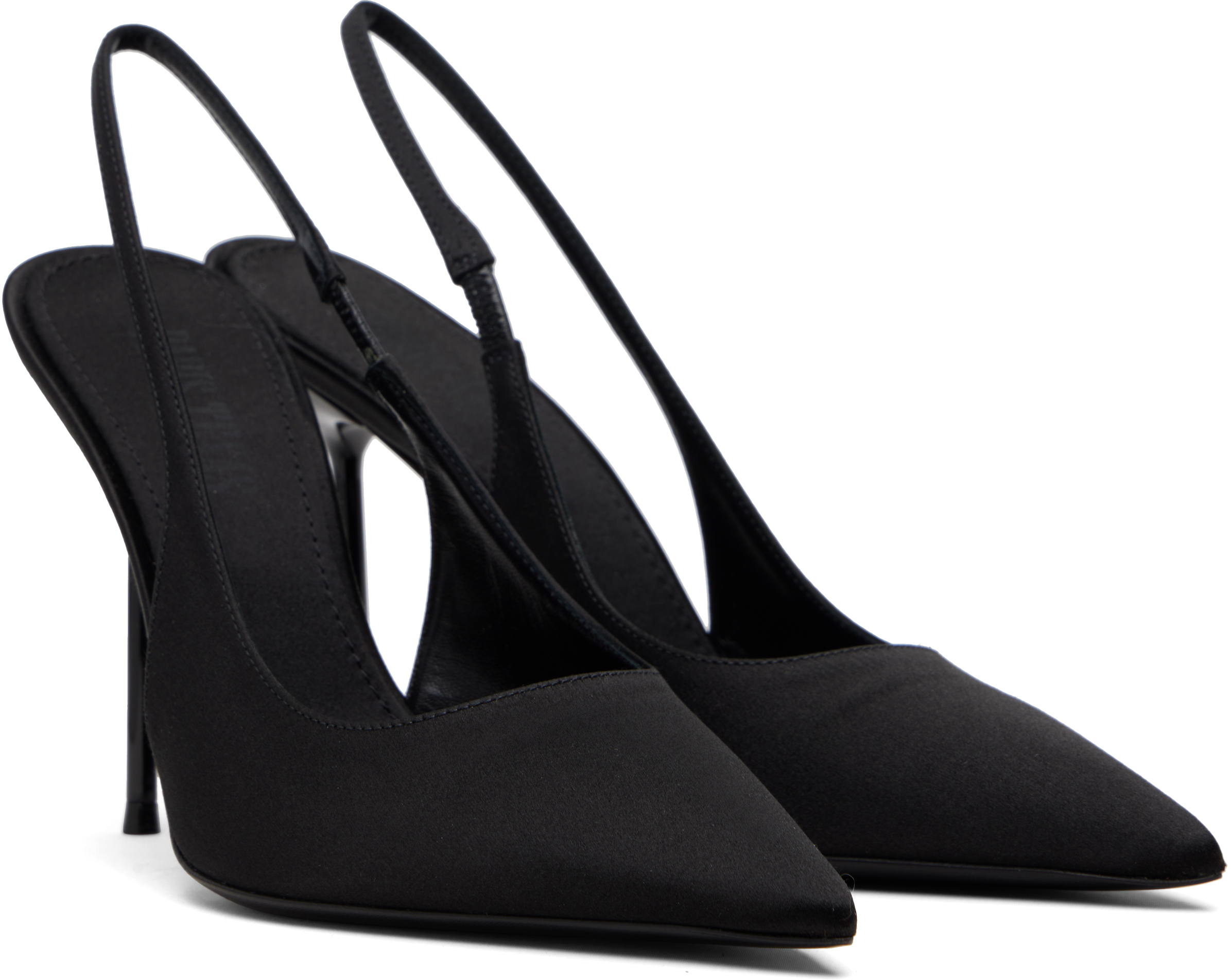 Paris Texas Slingback Pumps Pointed Toe Design In Black