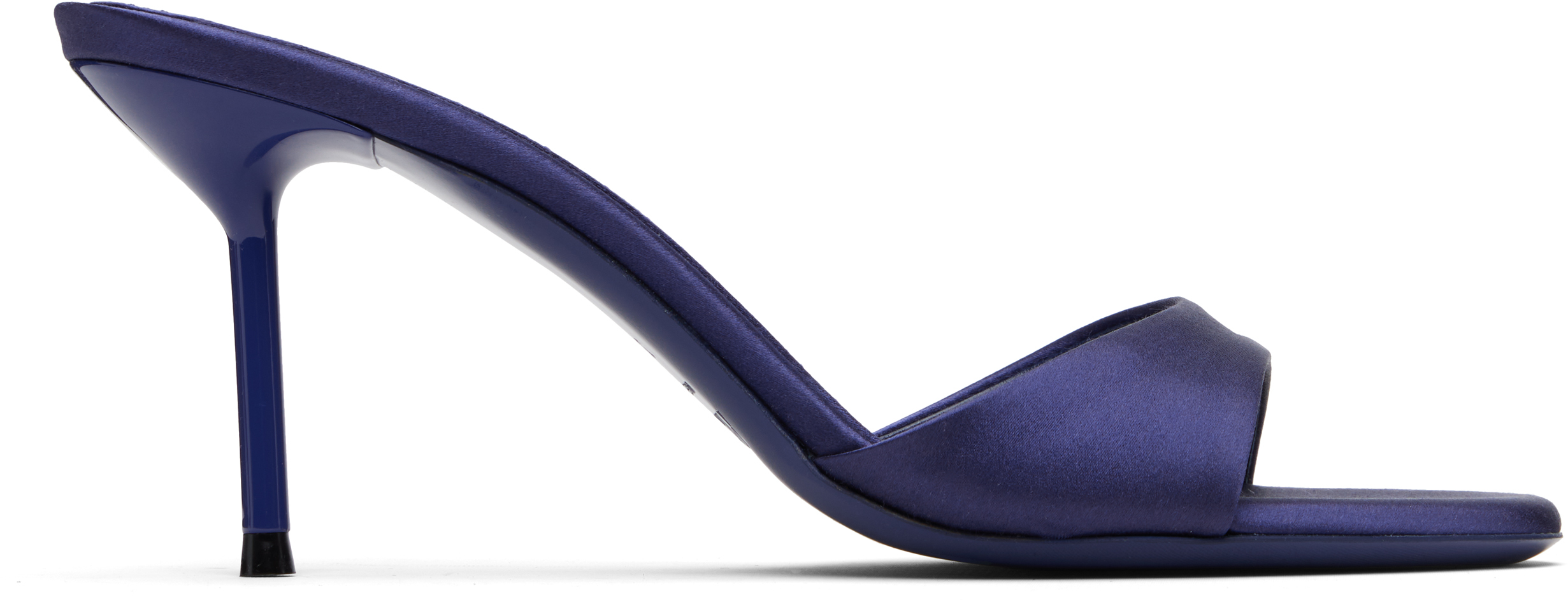 Paris Texas Navy Lidia Mule 70 Heeled Sandals In Blue