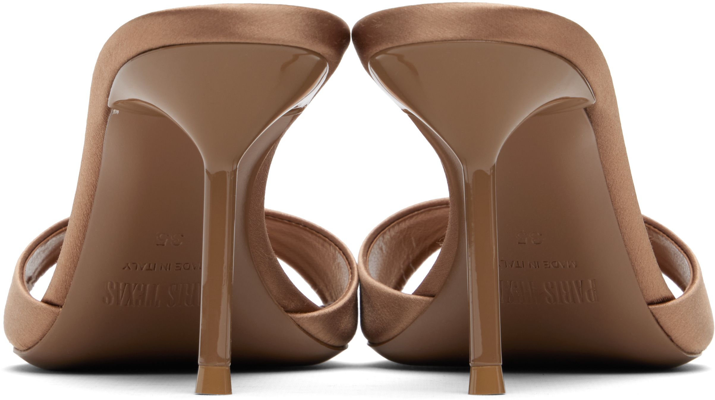 Paris Texas Tan Lidia Mule 70 Heeled Sandals In Brown