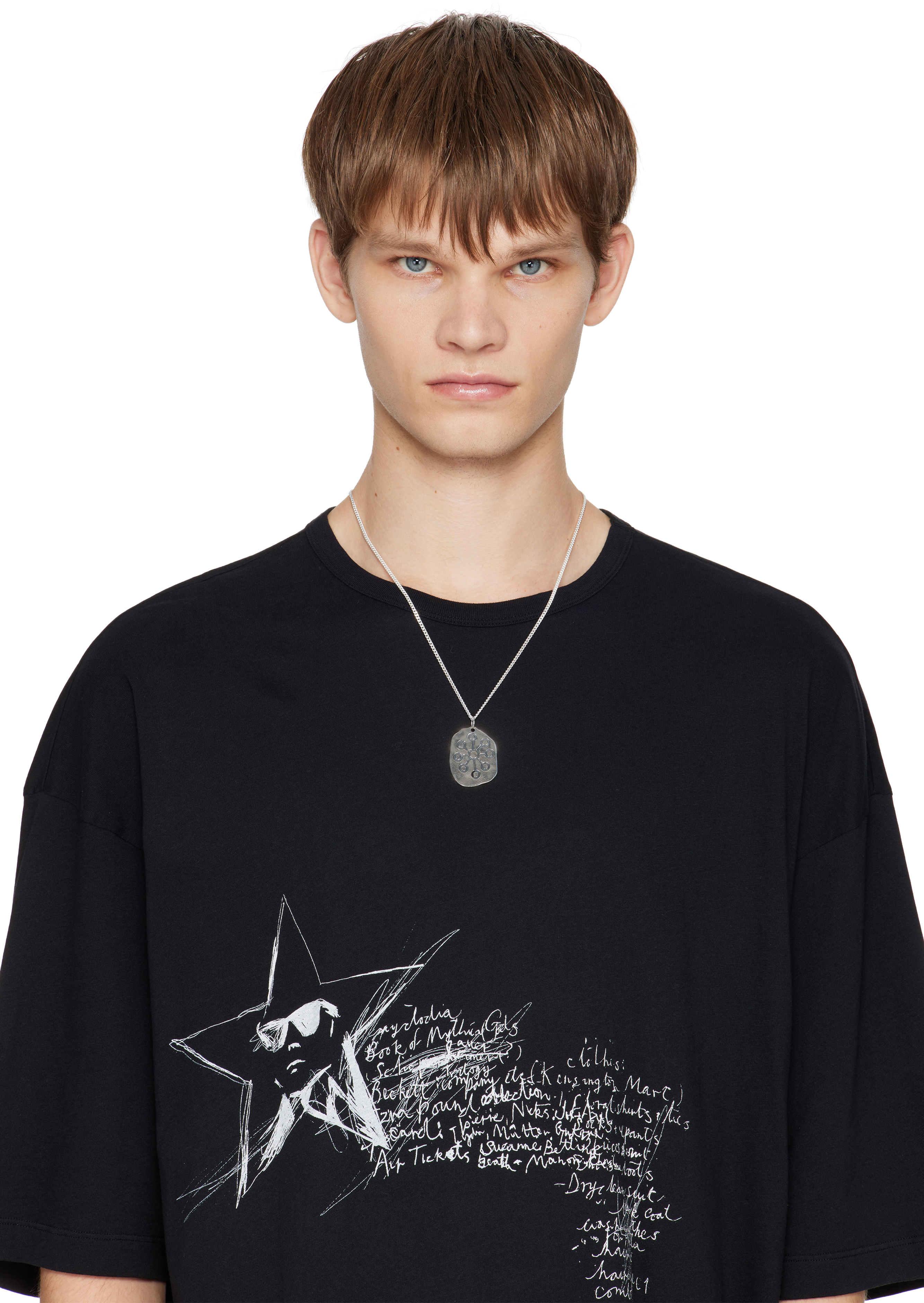 Pearls Before Swine Oaken Pendant Necklace In Silver