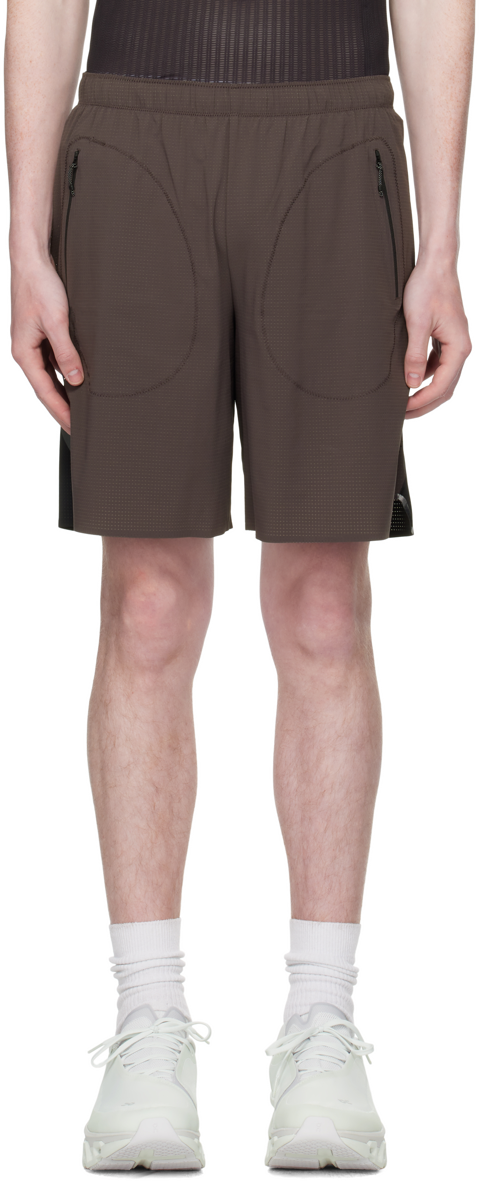 Gray & Black Long Summer Shorts