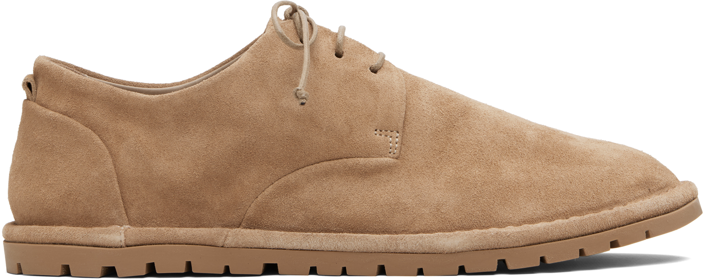 Beige Sancrispa Leather Derbys