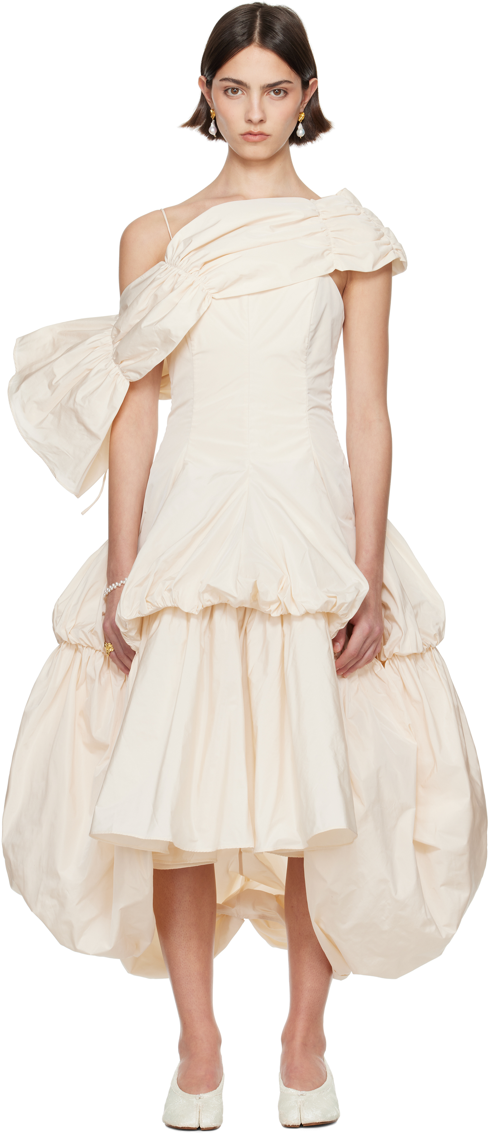 SSENSE Exclusive Bridal Capsule Dara Midi Dress