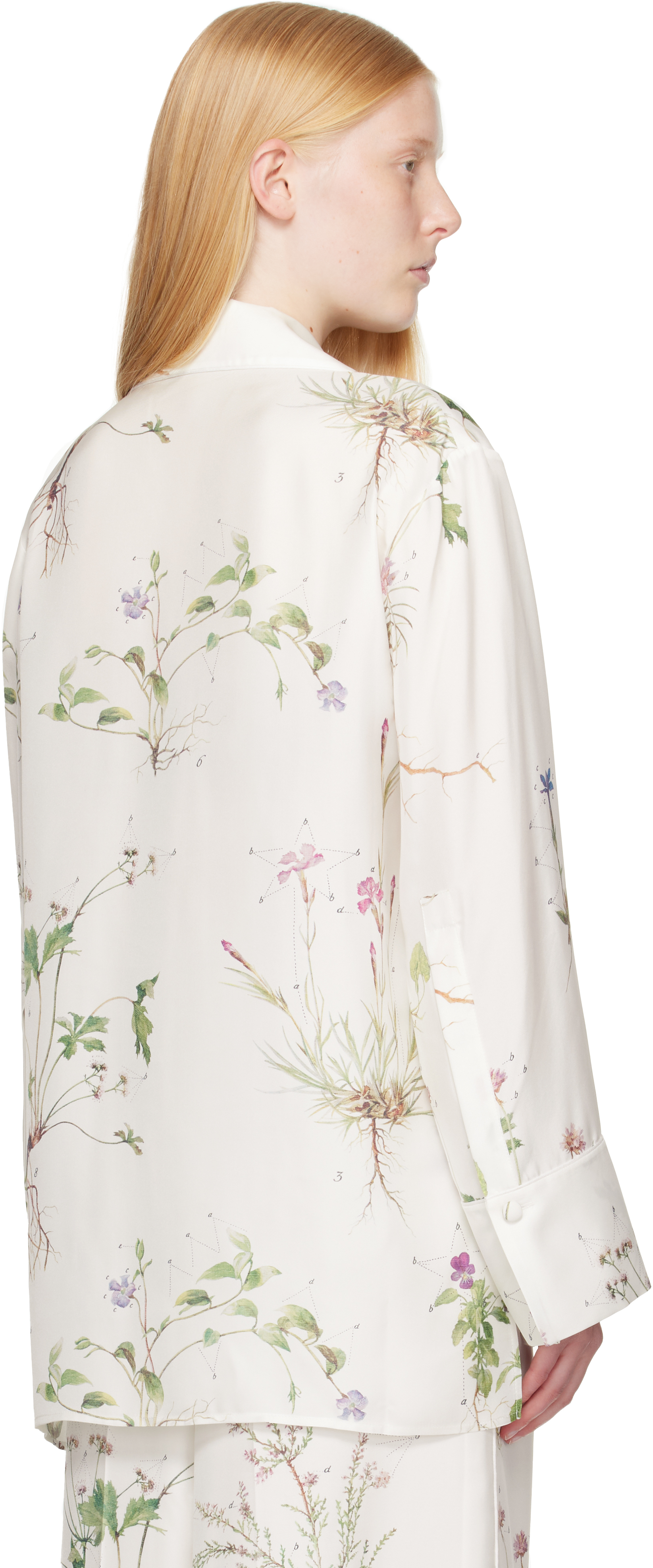 ERDEM WHITE PYJAMA SHIRT 