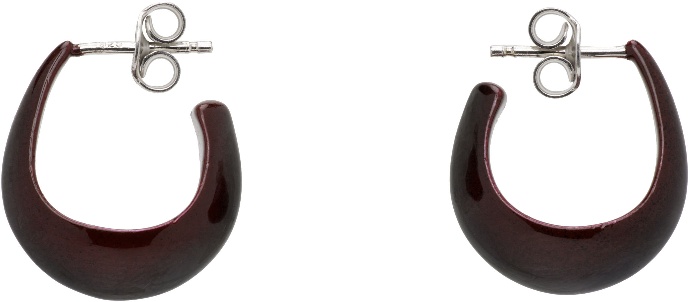 LEMAIRE: Curved Mini Drop Earrings | SSENSE