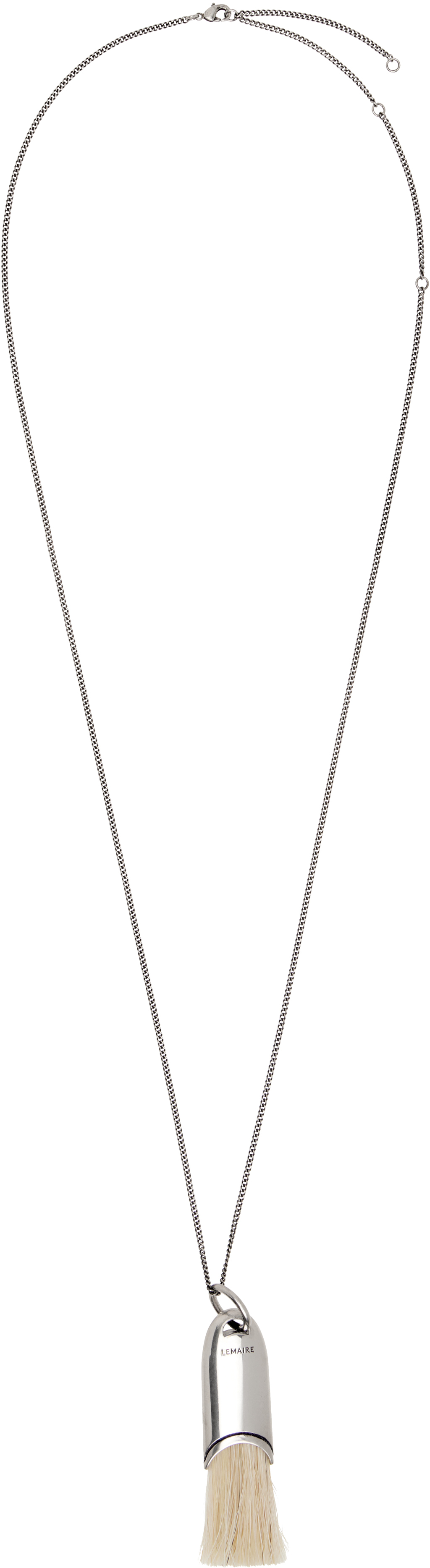 アクセサリー LEMAIRE Personal Brush Necklace LEMAIRE Personal Brush ネックレス | シルバートーン | FARFETCH JP