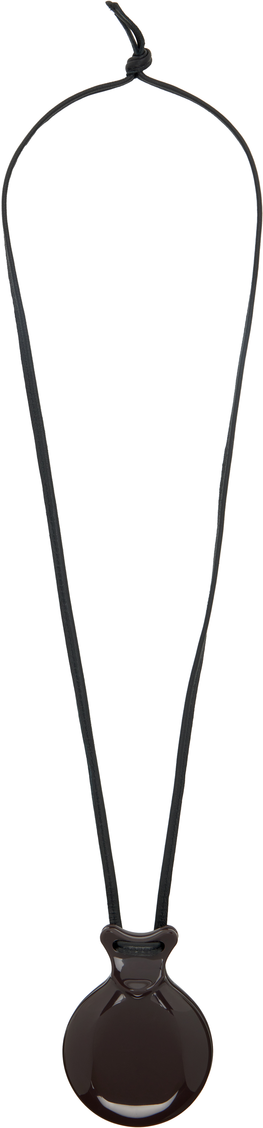 Lemaire Castanet Necklace In Brown