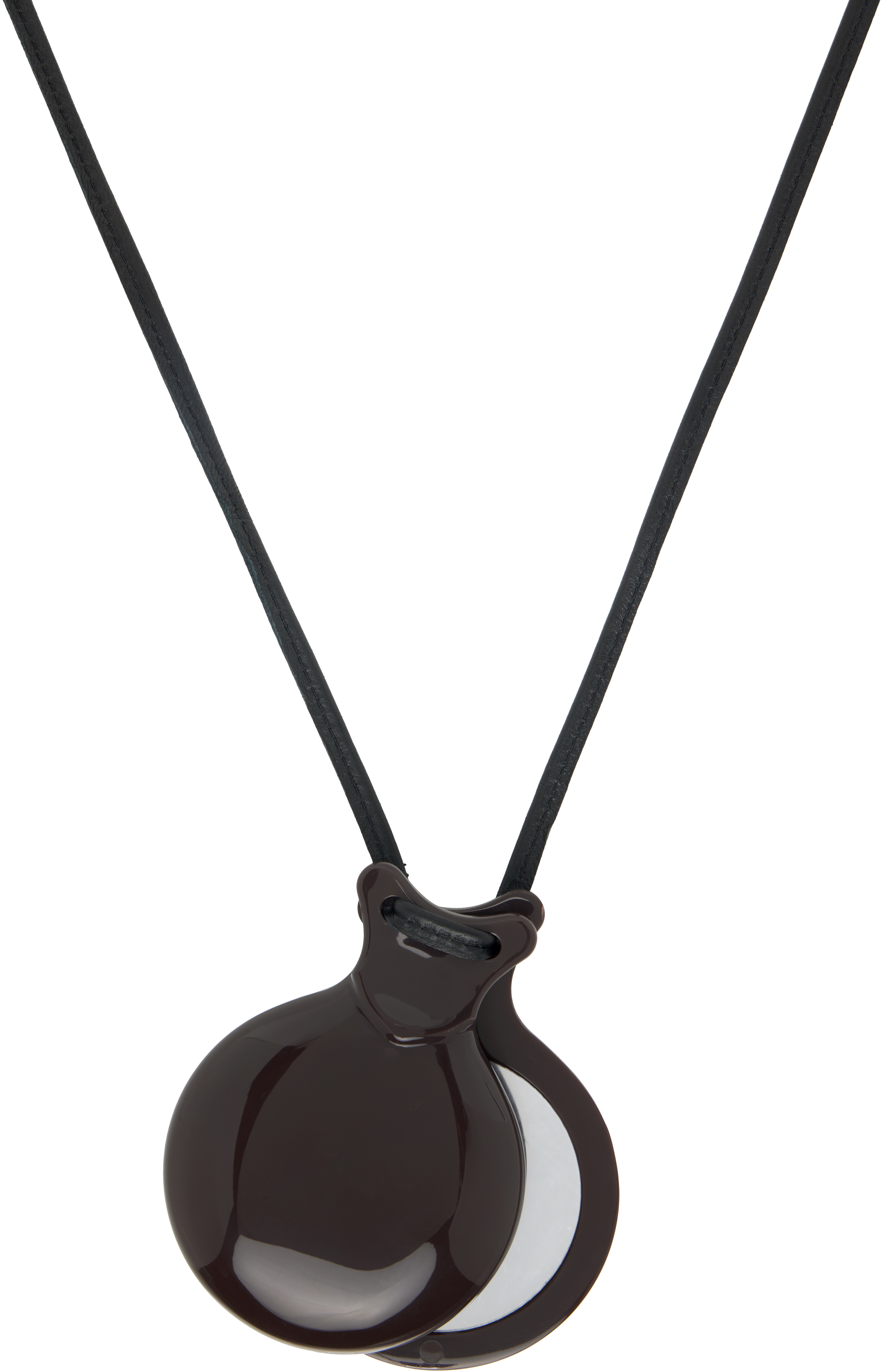 Lemaire Castanet Necklace In Brown
