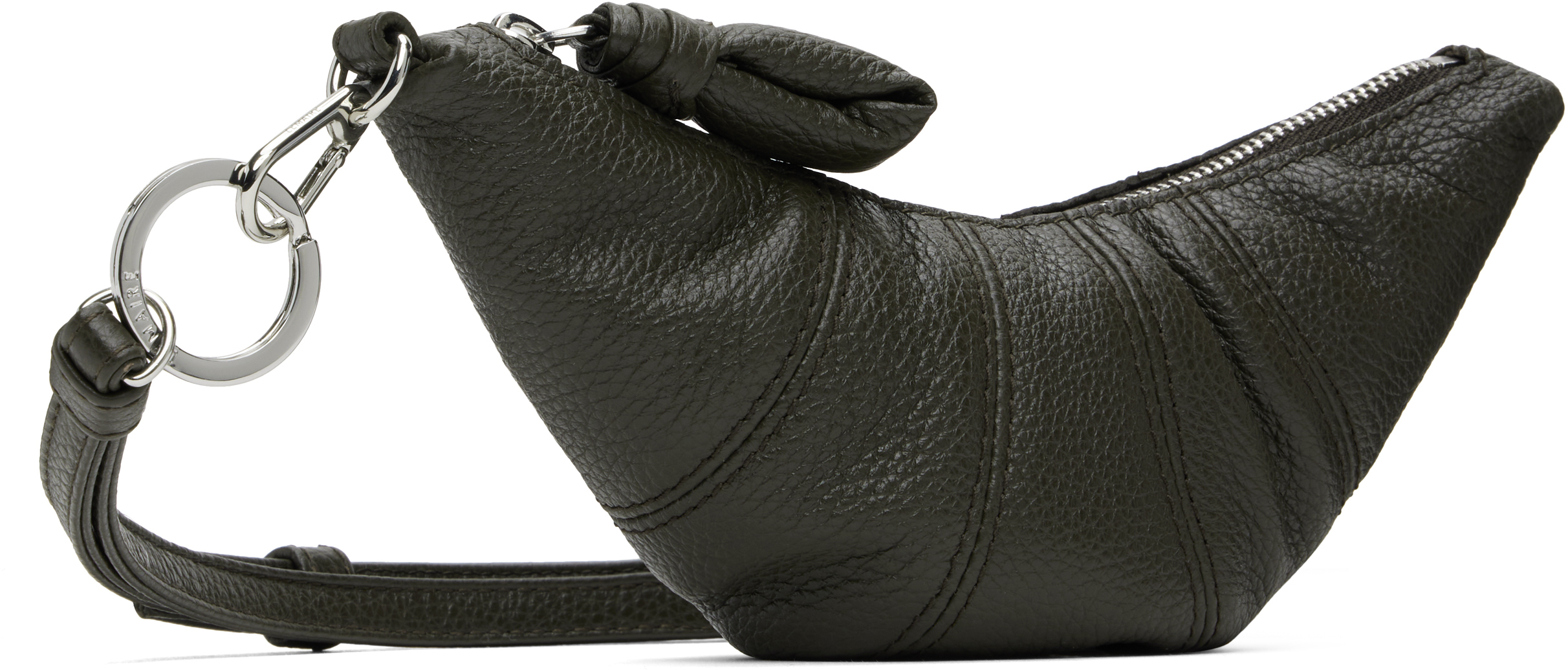 Lemaire Gray Cross-body Croissant Coin Pouch