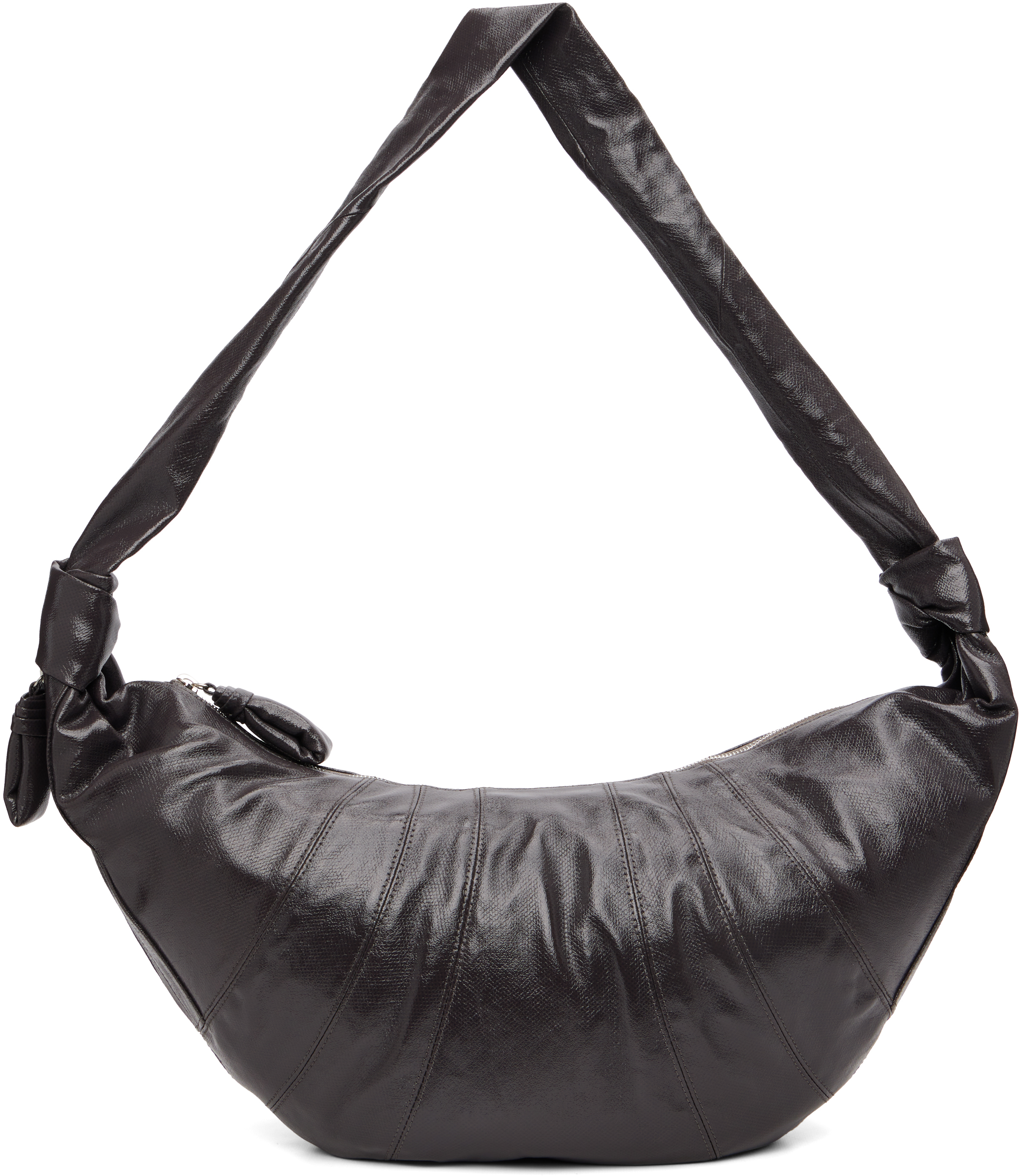 LEMAIRE: Taupe Large Croissant Bag | SSENSE