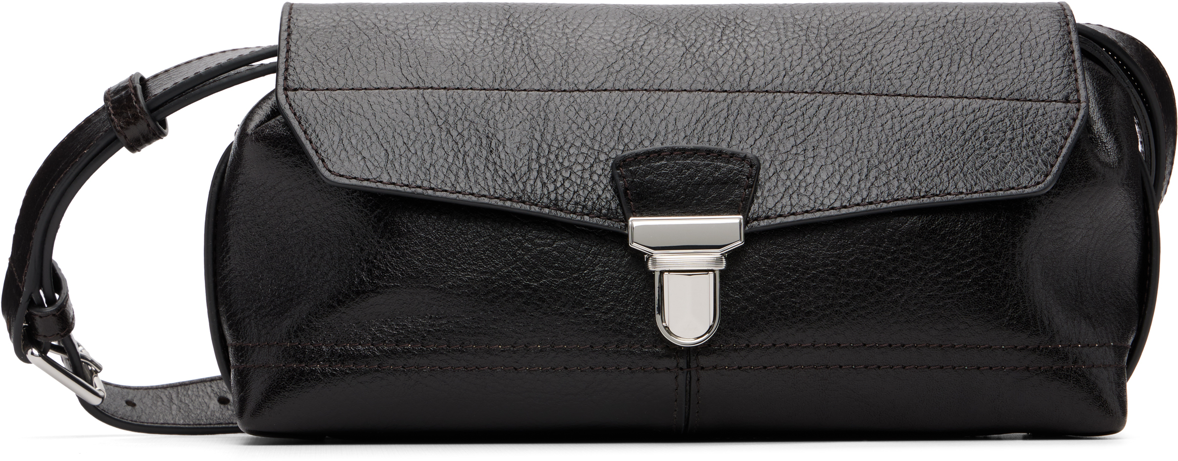 Lemaire Brown Small Gear Bag In Black