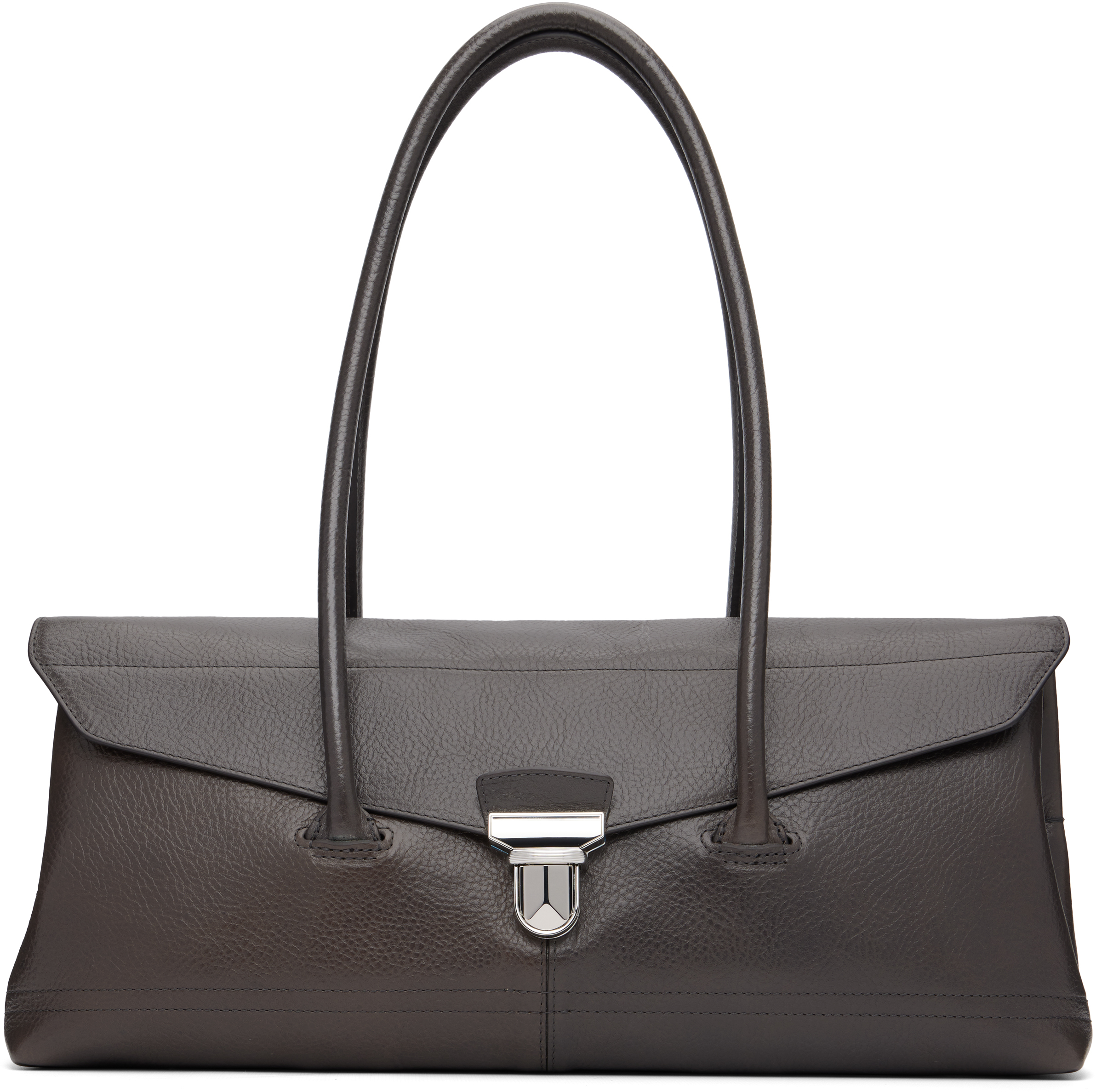 Lemaire Brown Shoulder Gear Bag In Gray