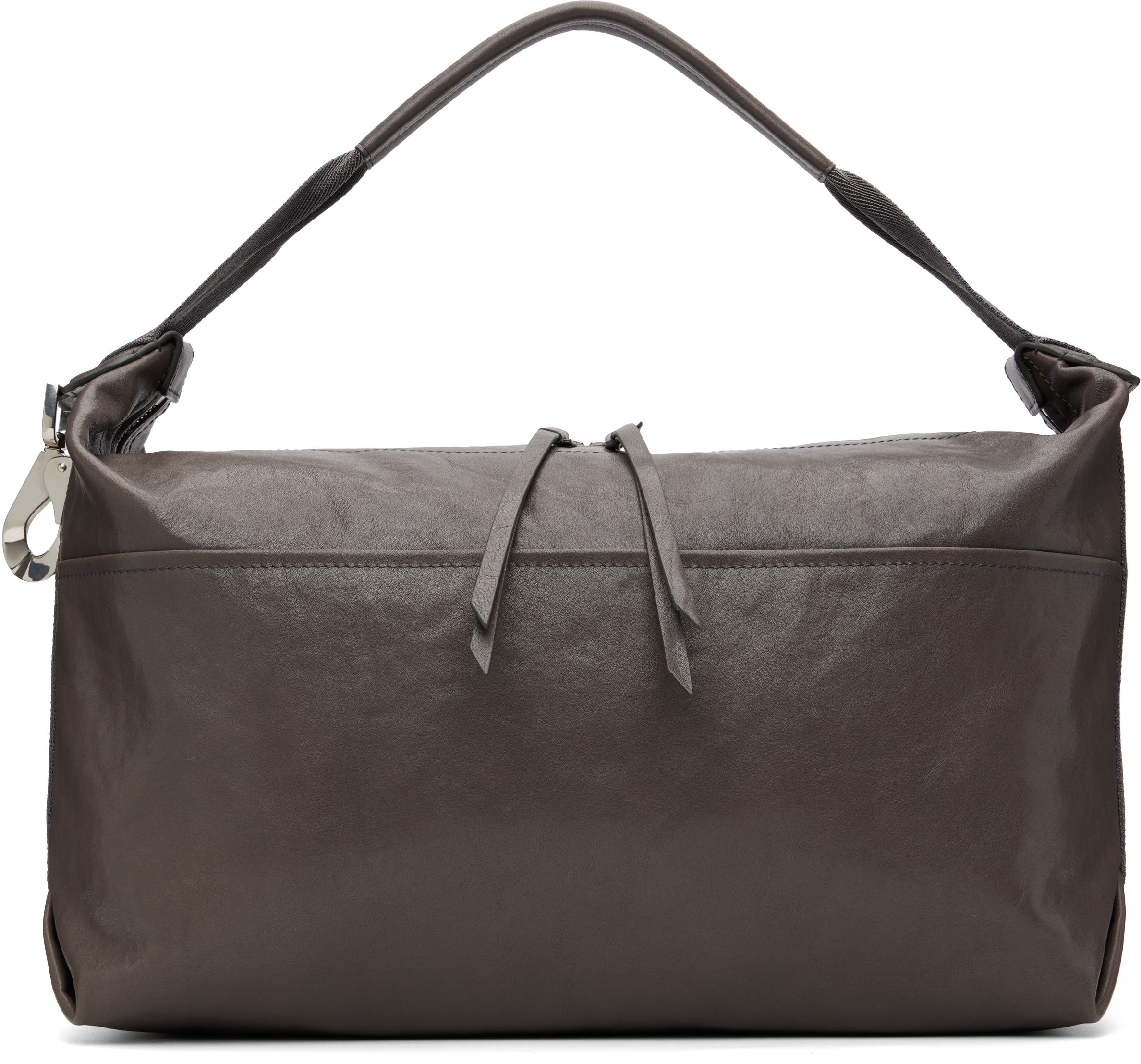 Lemaire Berlingot Hobo Shoulder Bag Adjustable Strap In Brown