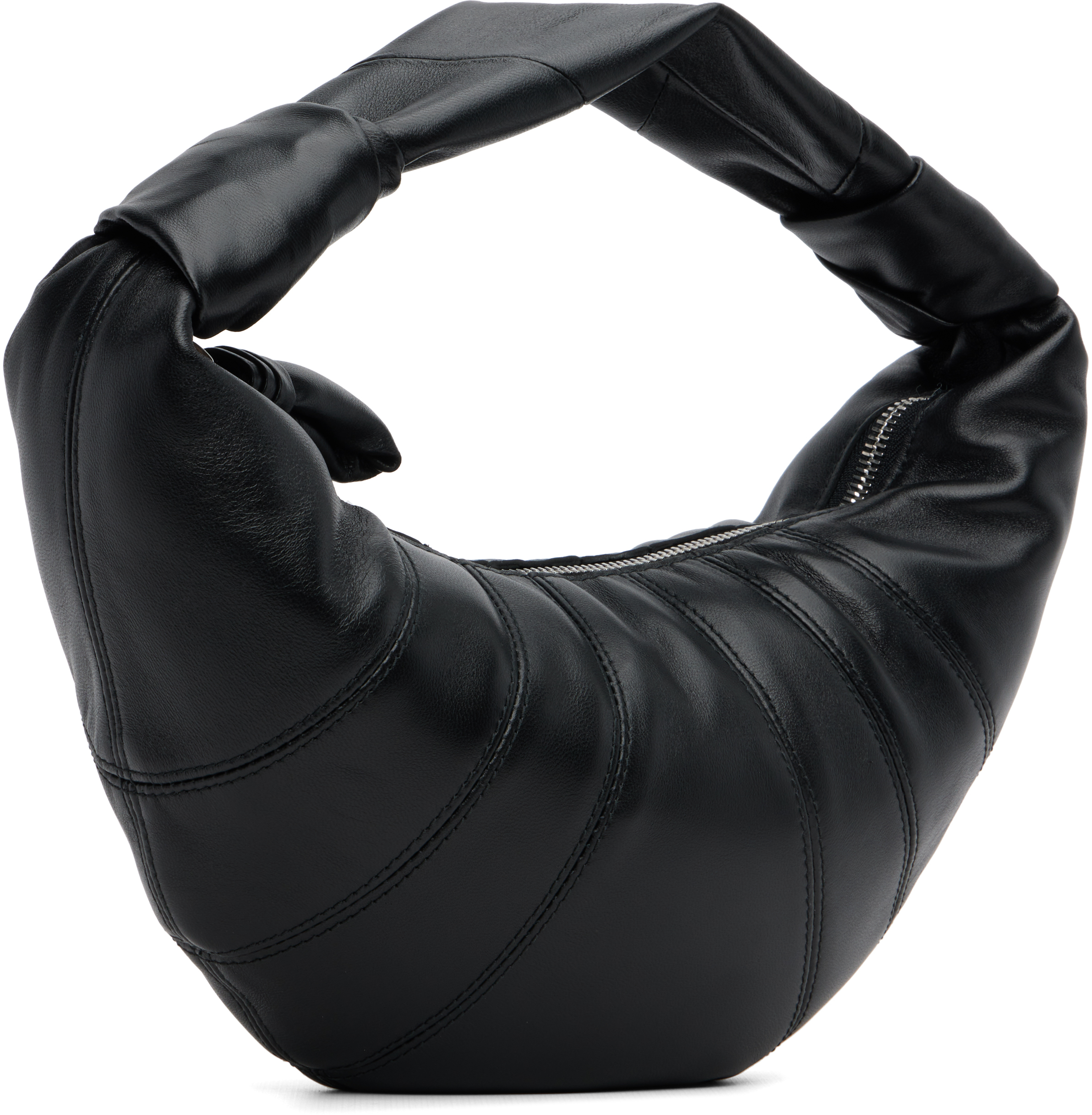 Lemaire Black Mini Fortune Croissant Bag In Black