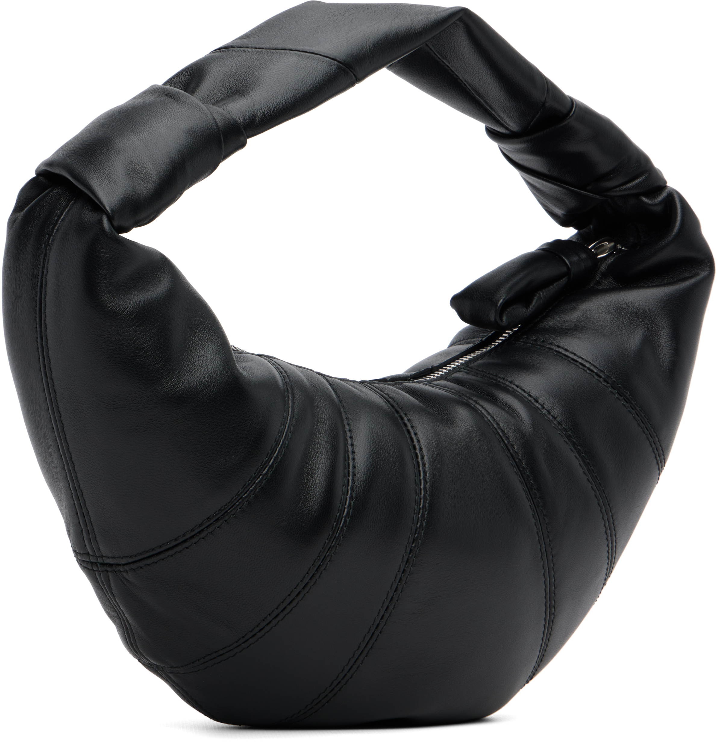 Lemaire Black Mini Fortune Croissant Bag In Black