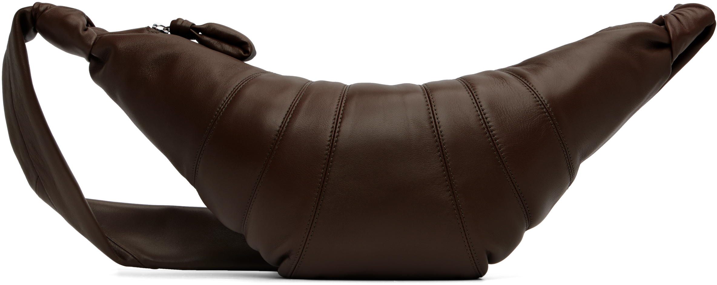 Lemaire Brown Medium Croissant Bag In Brown