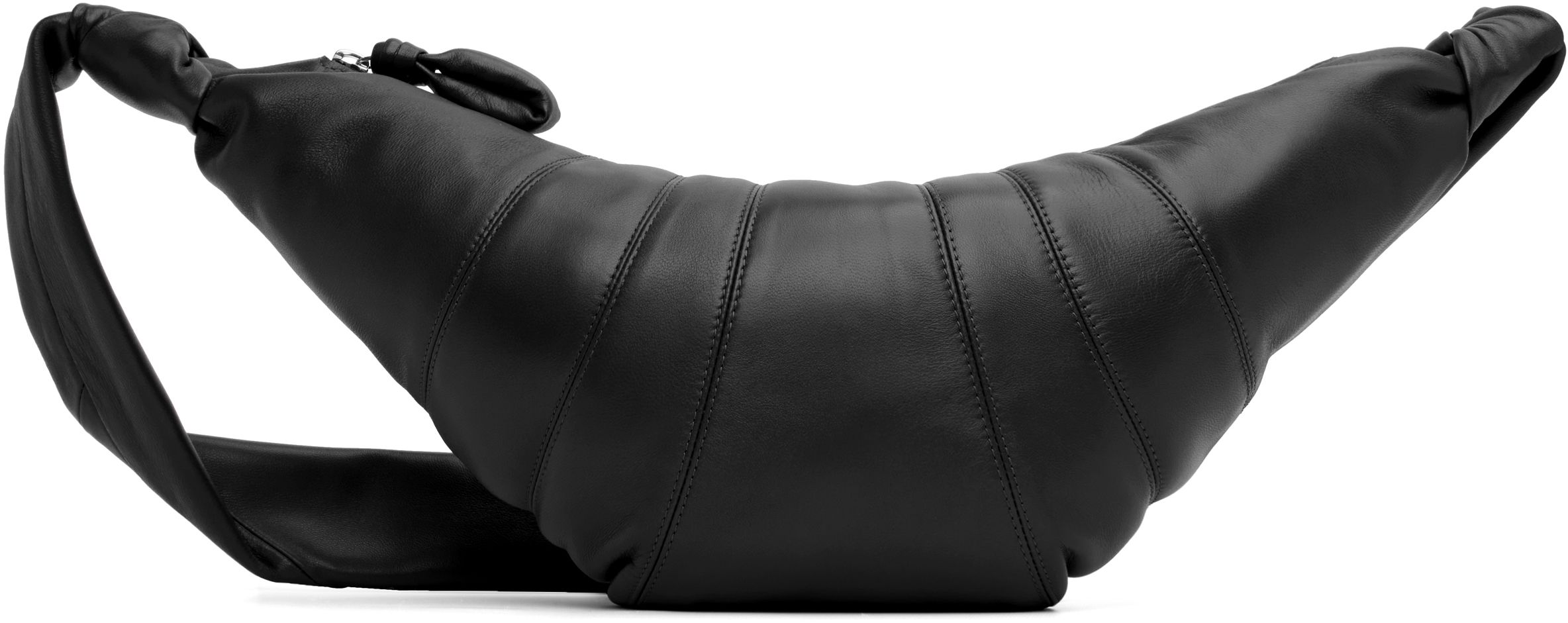LEMAIRE: Black Medium Croissant Bag | SSENSE