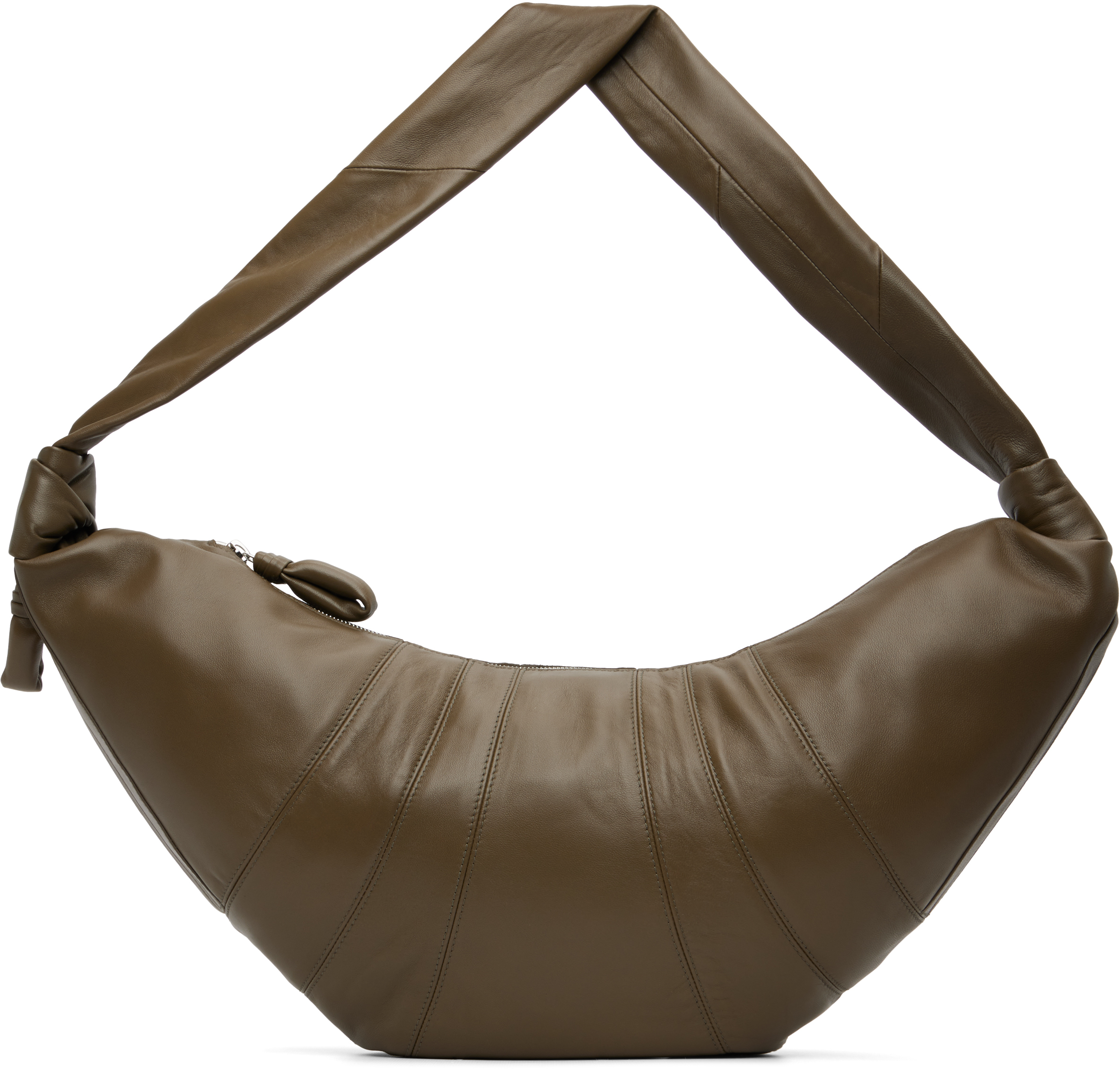 Lemaire Taupe Large Croissant Bag