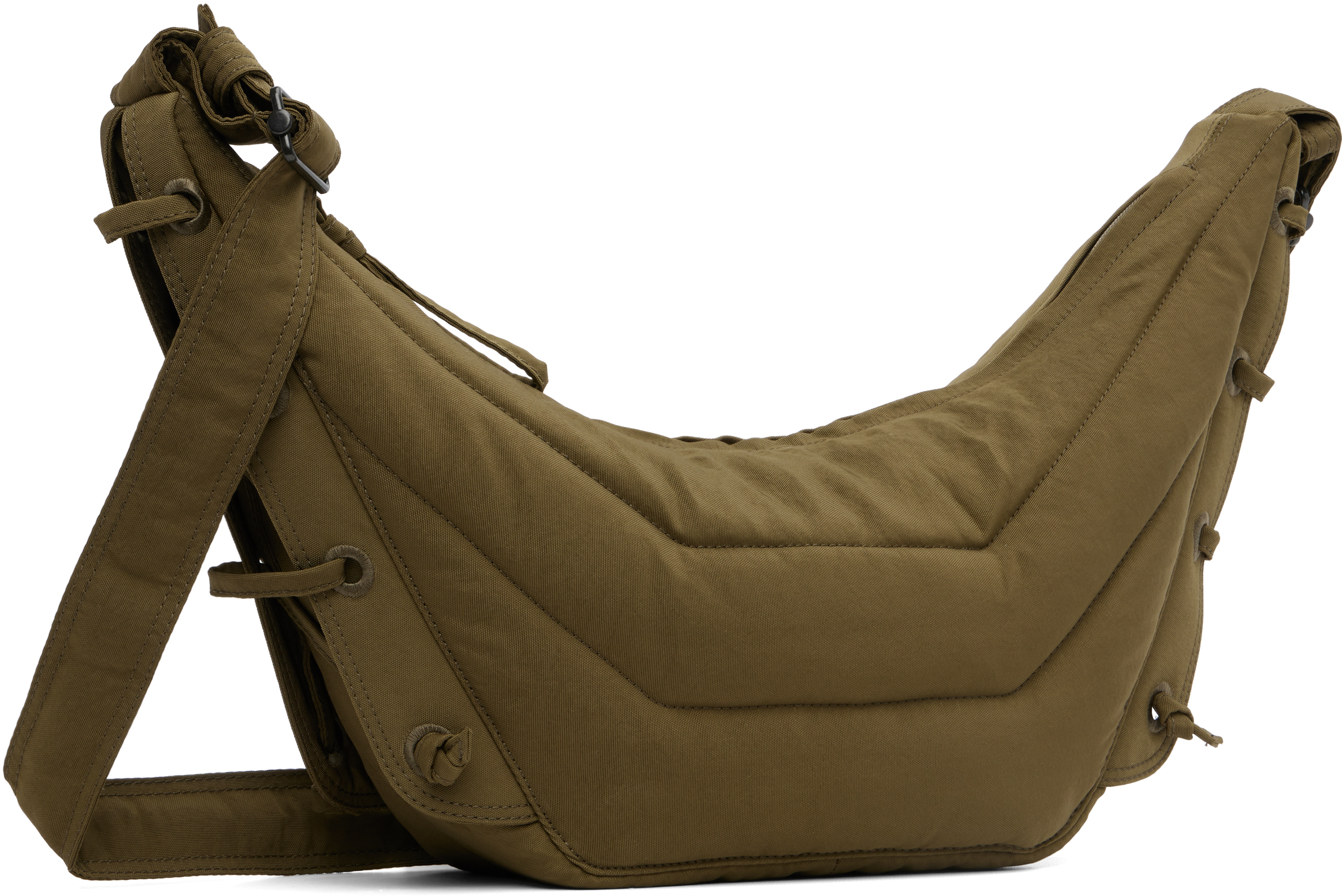 Lemaire Khaki Small Soft Game Bag