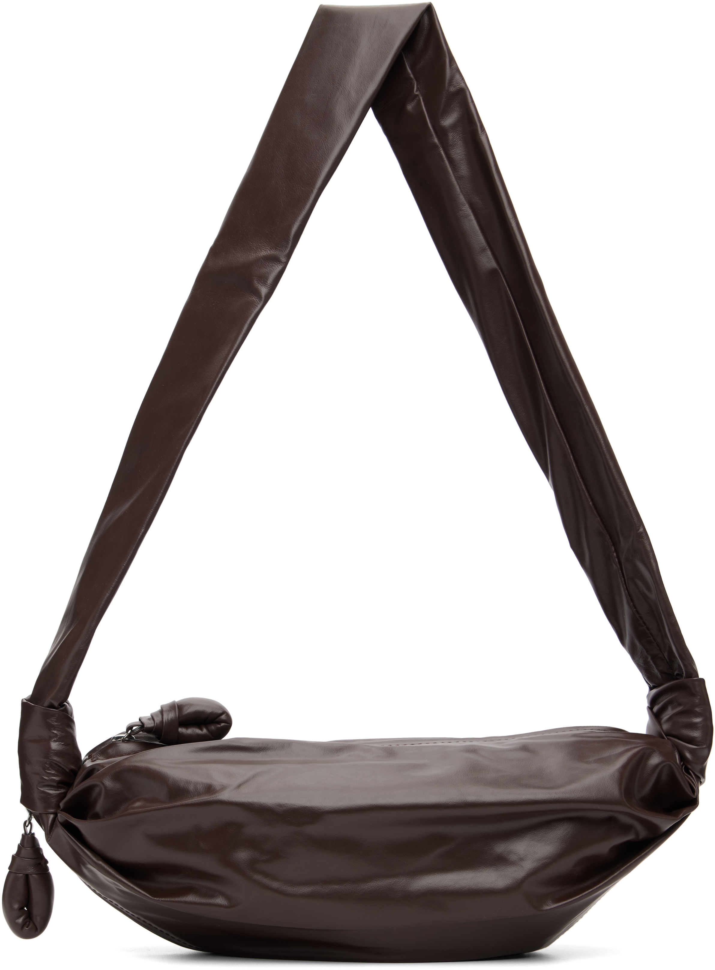 Lemaire Brown Small Soft Croissant Bag