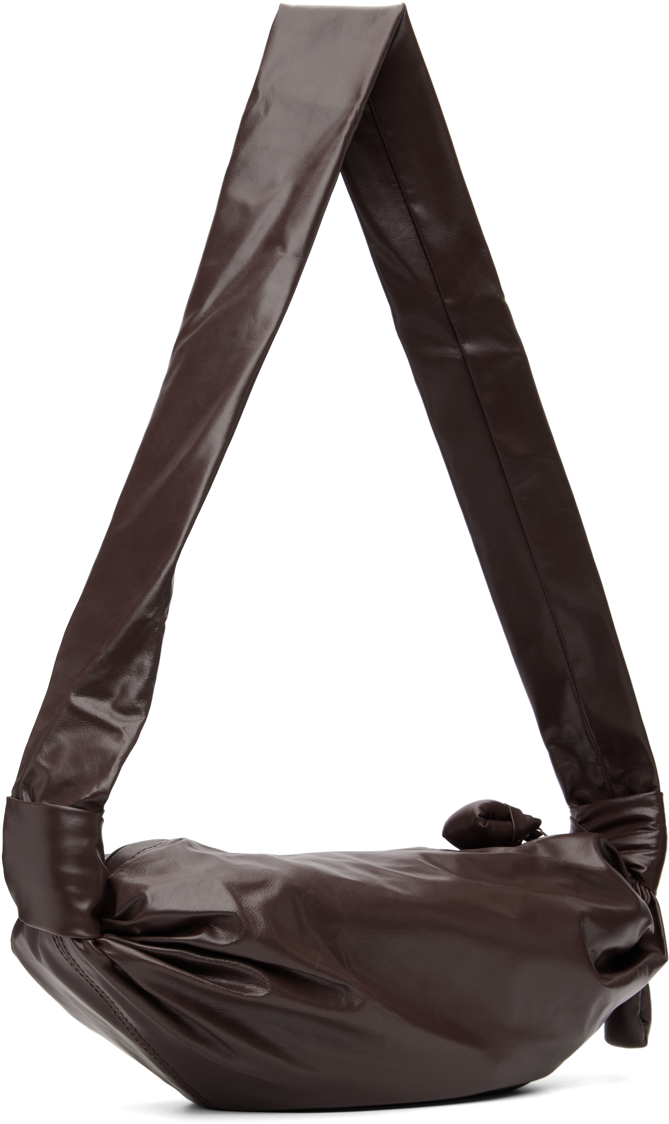 Lemaire Brown Small Soft Croissant Bag