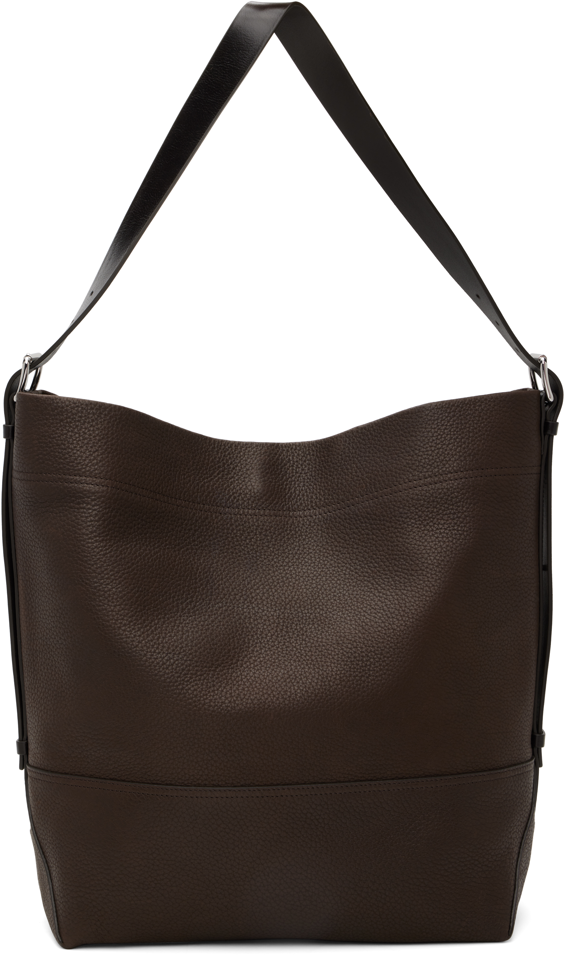 LEMAIRE: Brown Belted Tote | SSENSE Canada