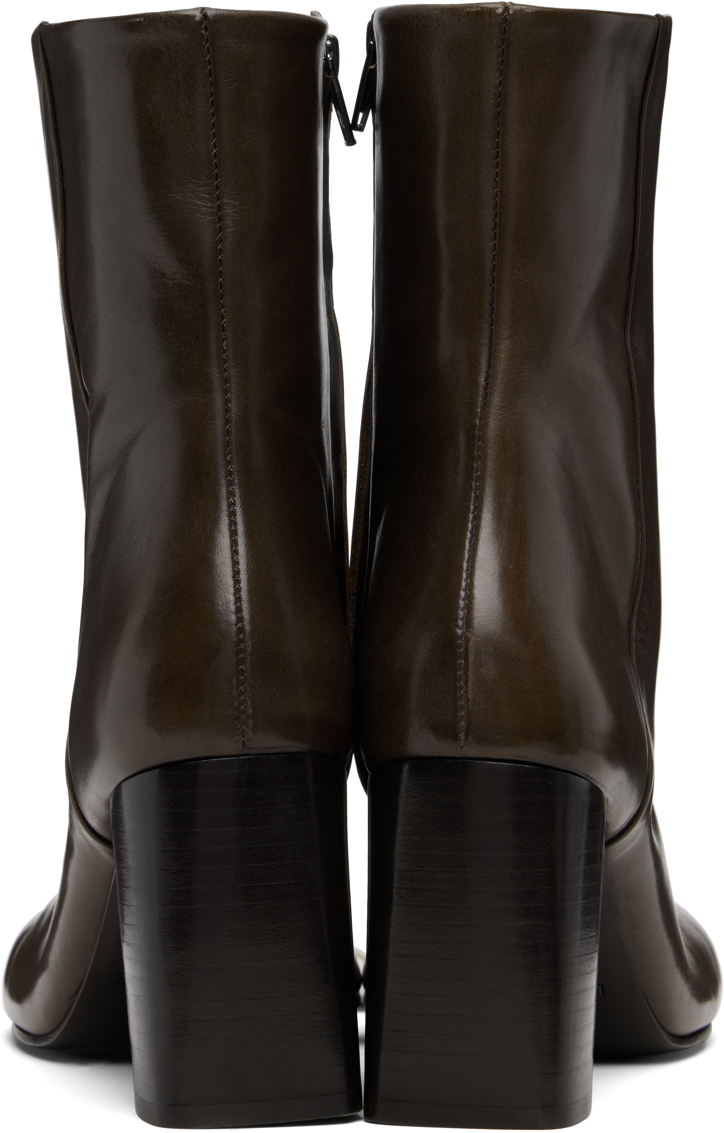 Lemaire Brown Anatomic 80 Boots In Brown