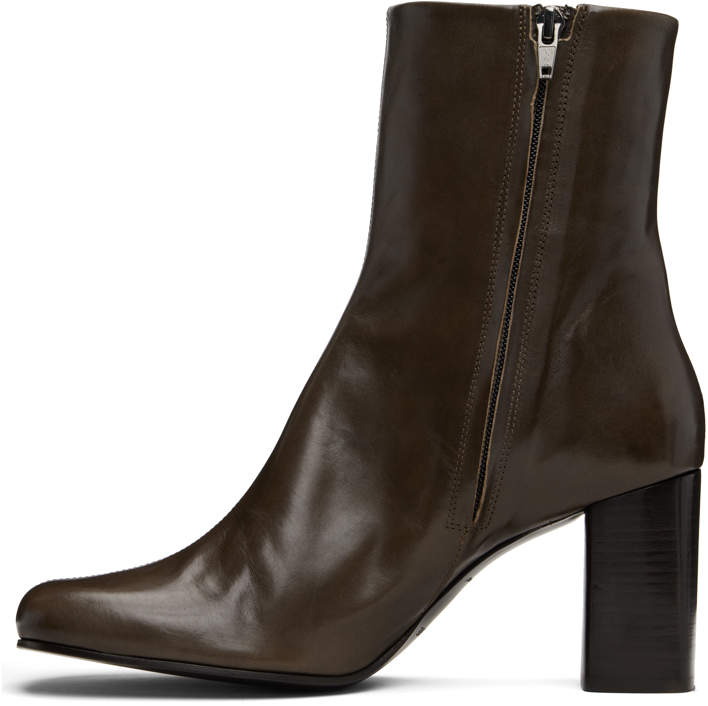 Lemaire Brown Anatomic 80 Boots In Brown
