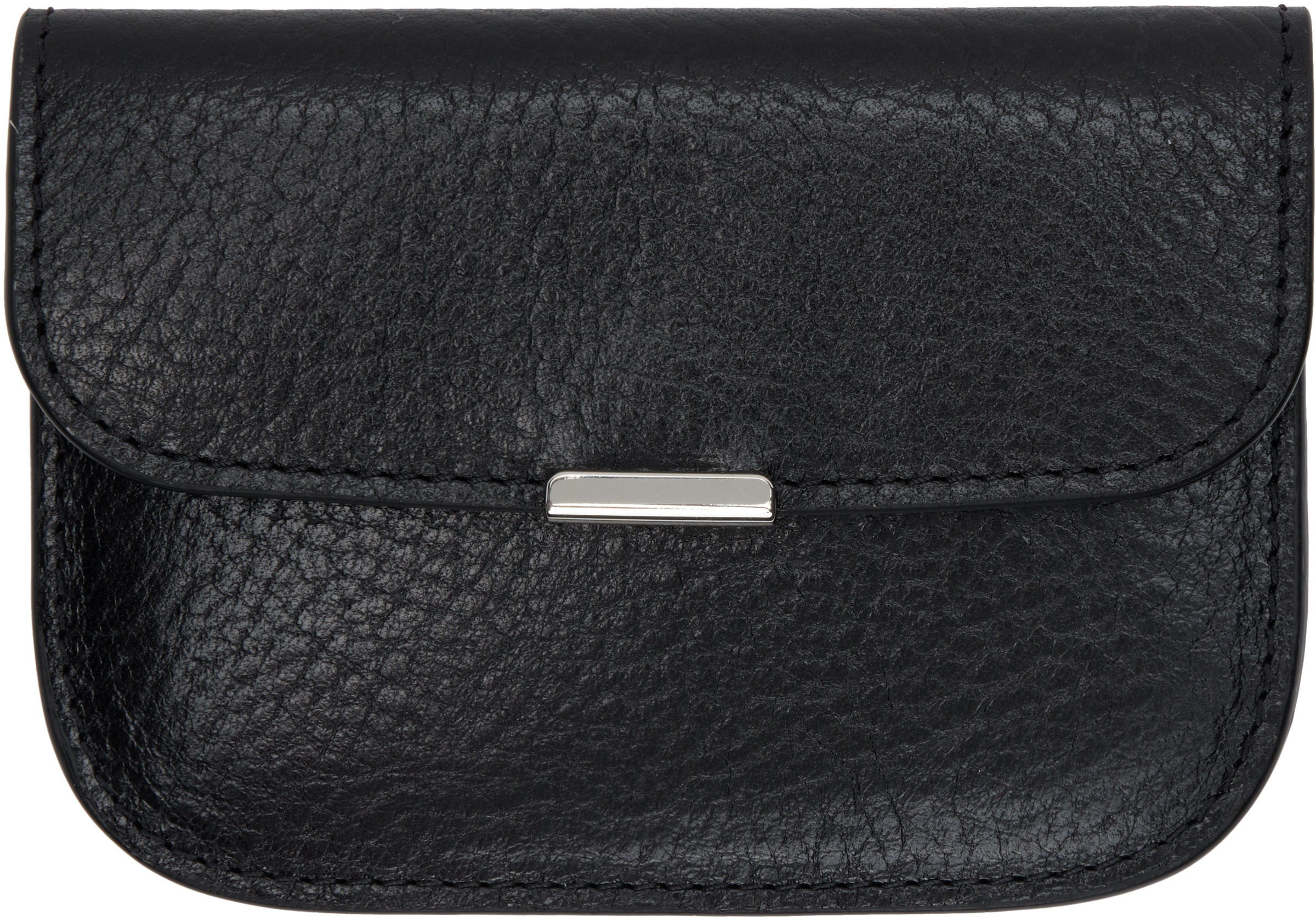 Lemaire Black Soft Tab Card Holder In Black