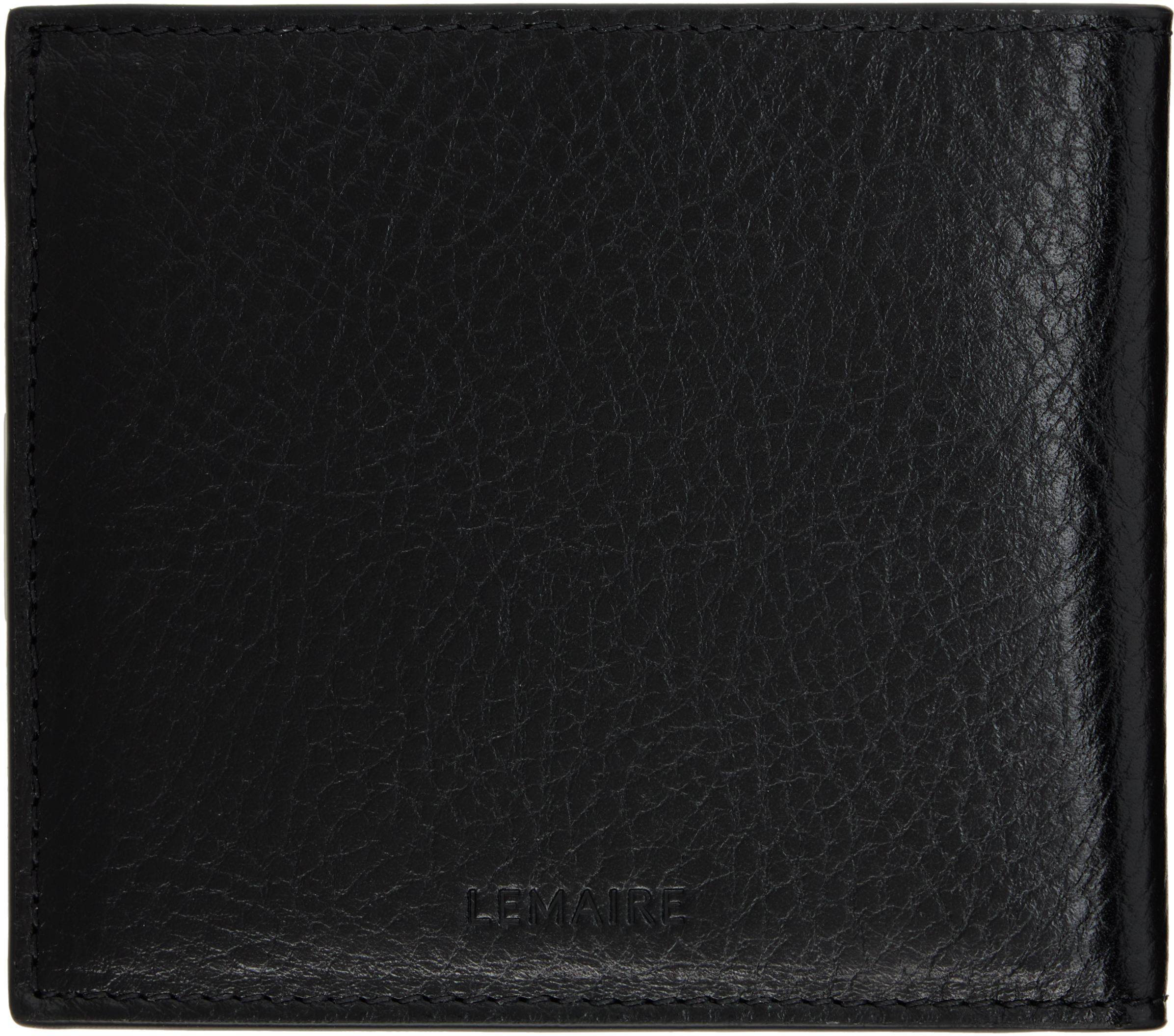 Lemaire Black Soft Tab Bifold Wallet In Black