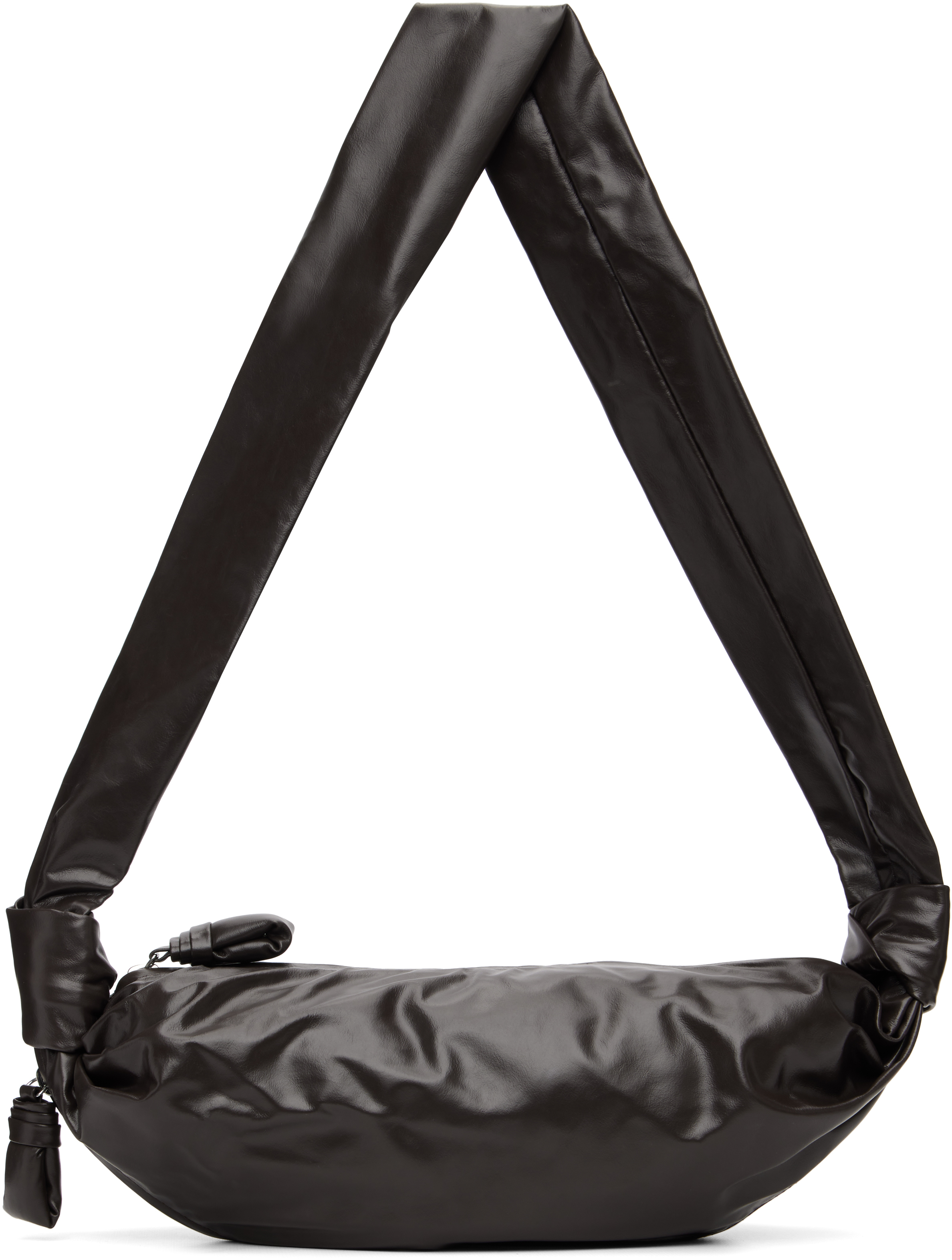 Lemaire Brown Small Soft Croissant Bag