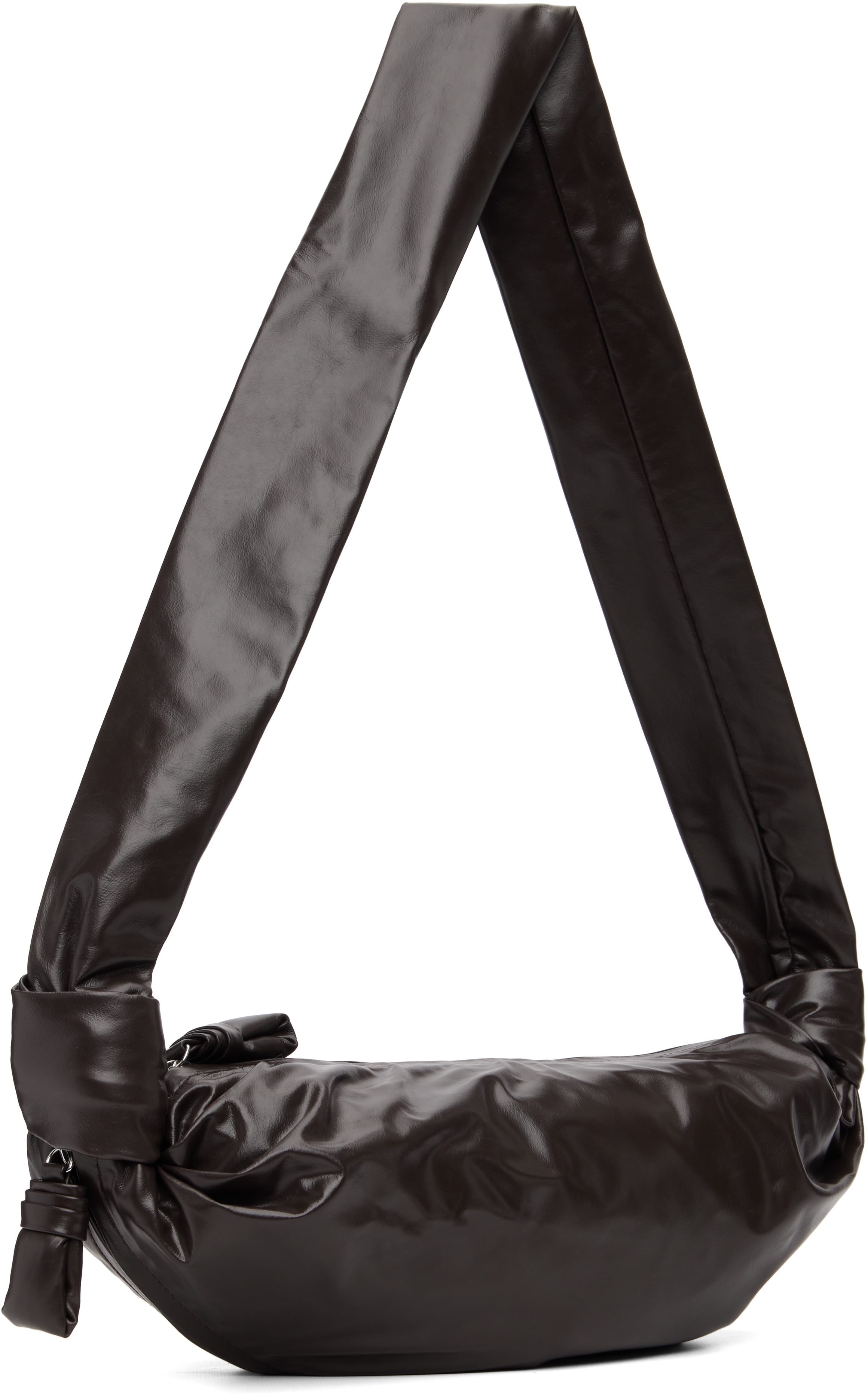 Lemaire Brown Small Soft Croissant Bag