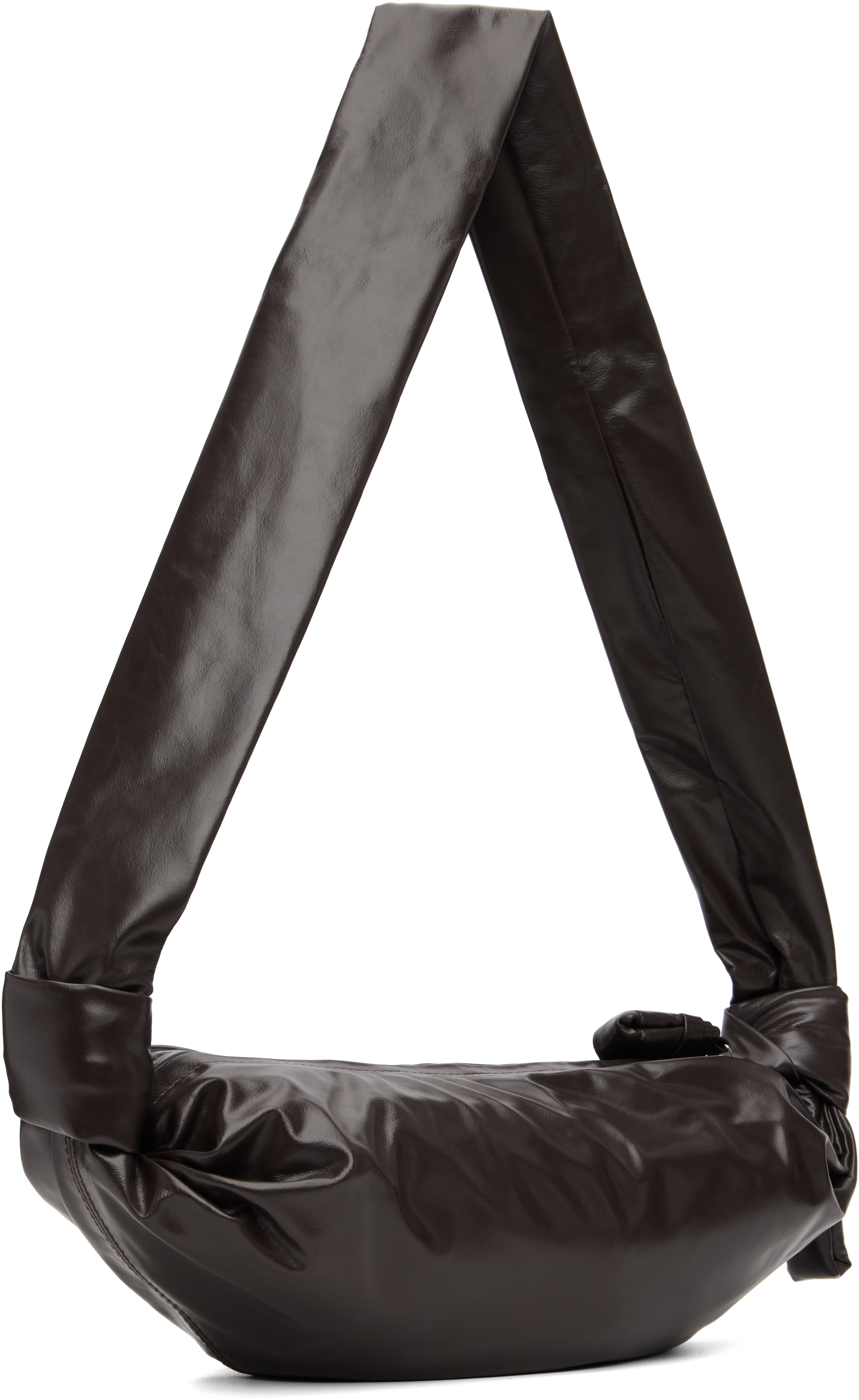 Lemaire Brown Small Soft Croissant Bag