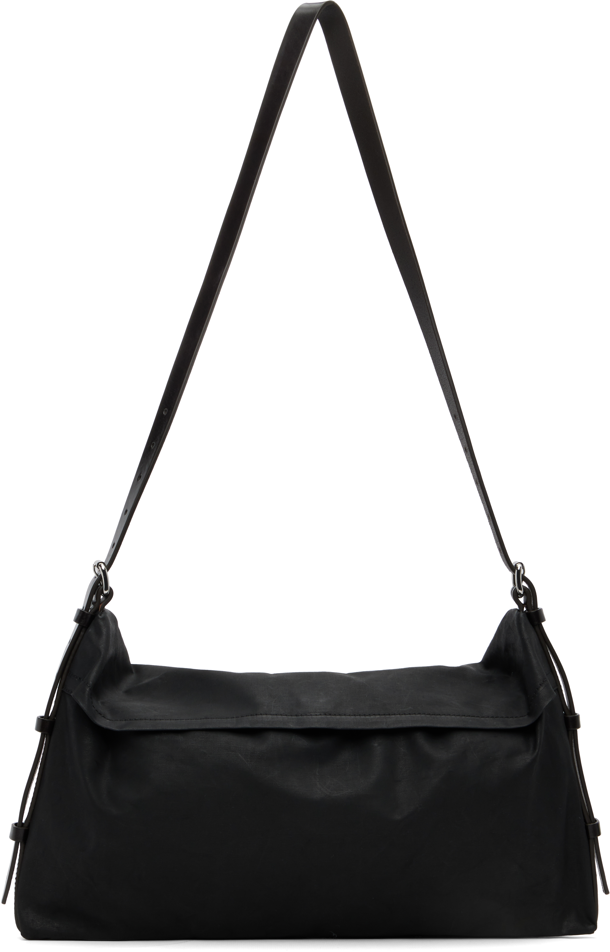 LEMAIRE: Black Trench Pocket Small Bag | SSENSE