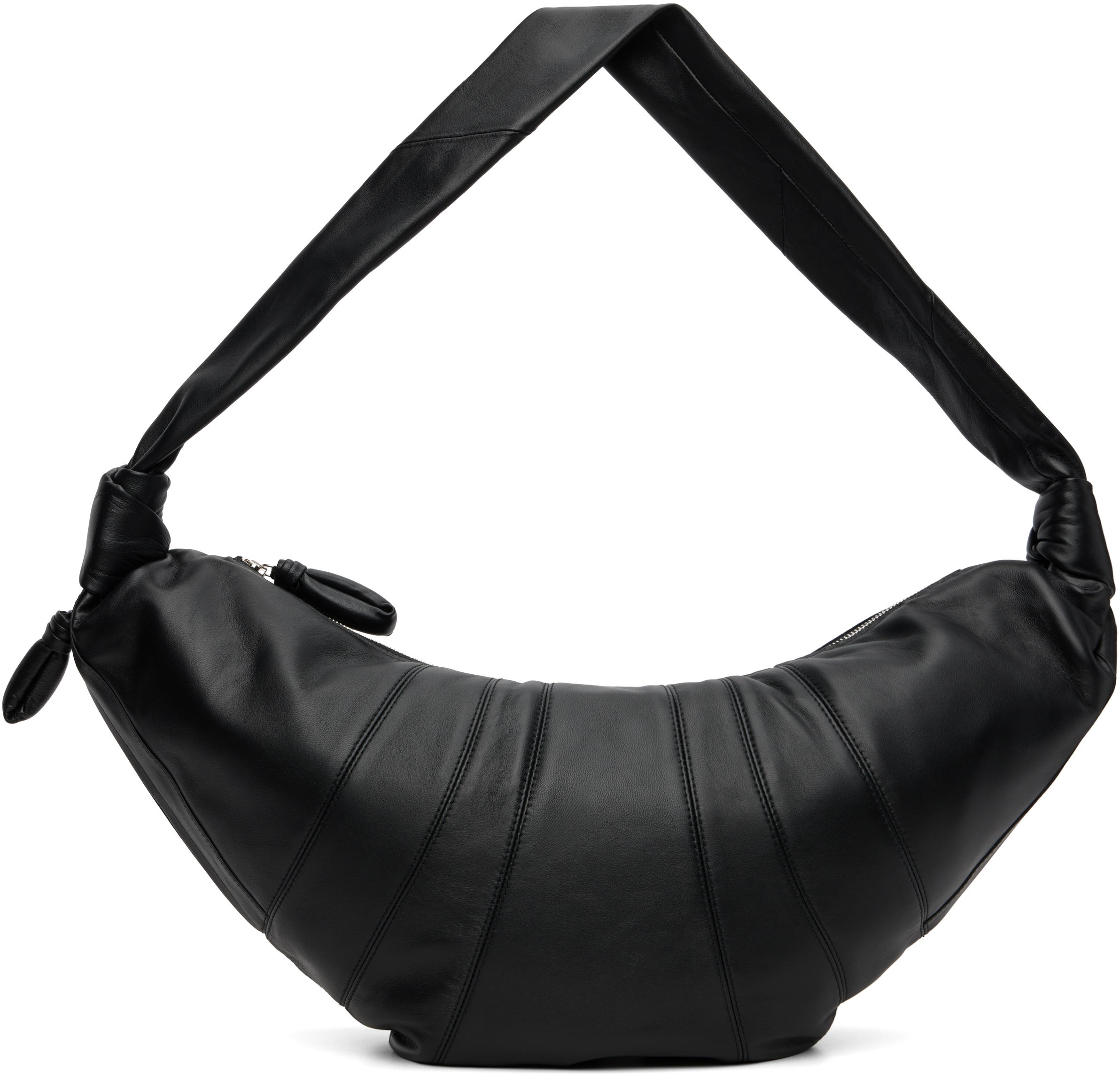 LEMAIRE: Black Large Croissant Bag | SSENSE Canada